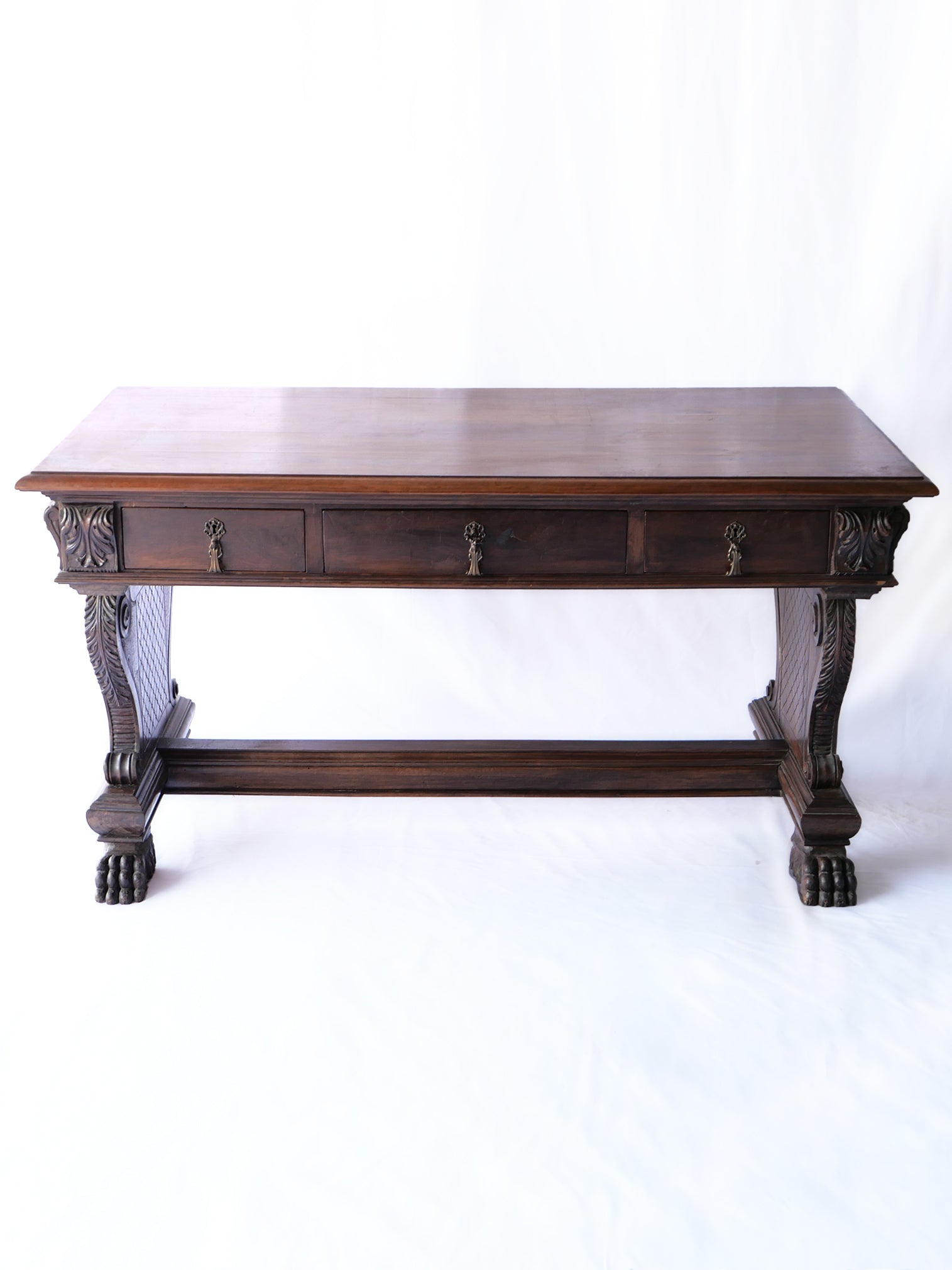 Hand Carved Italian Renaissance Revival Desk or Library table.
