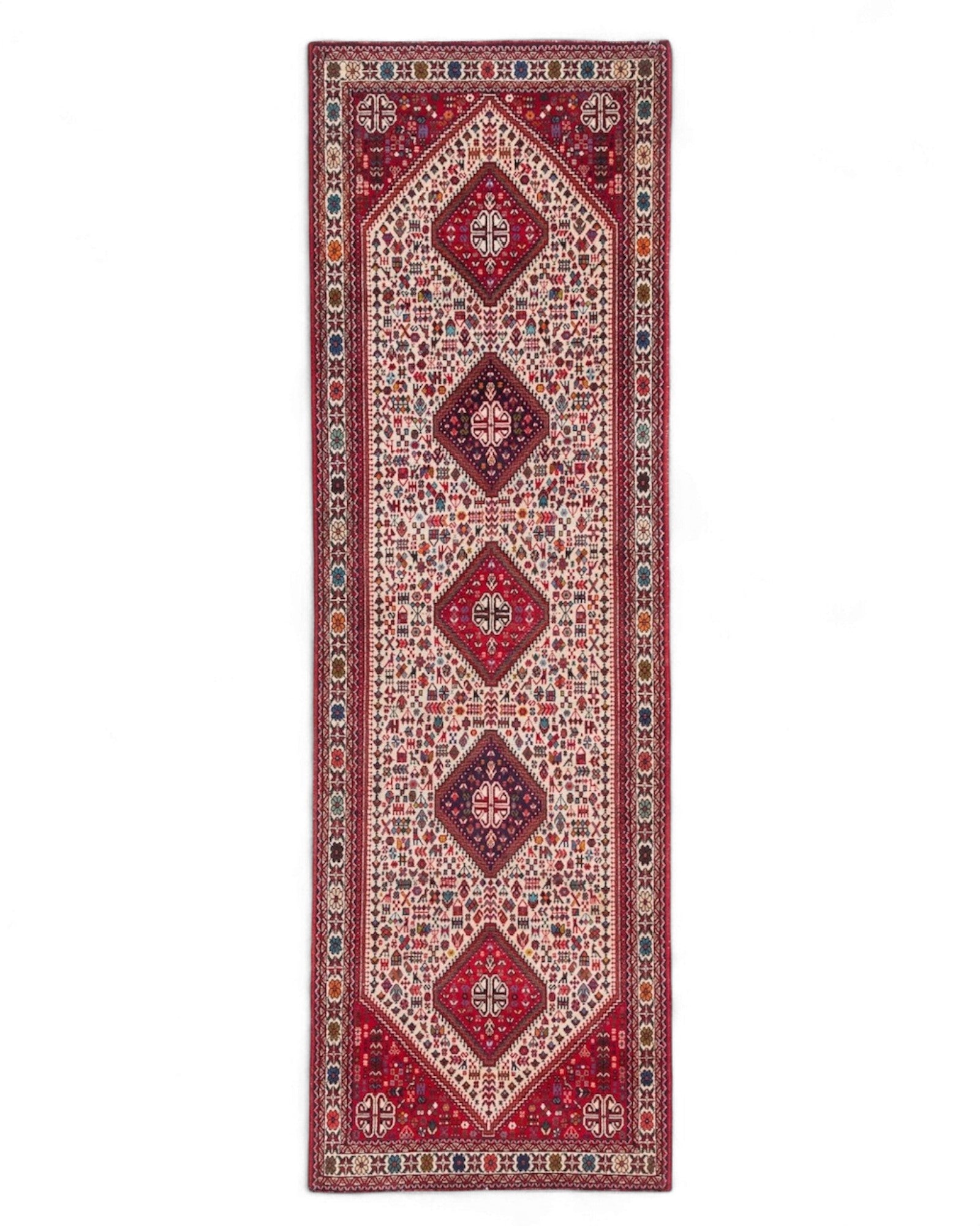 Newly-Made Abadeh Persian Carpet Rug – Iran | 90 x 290cm