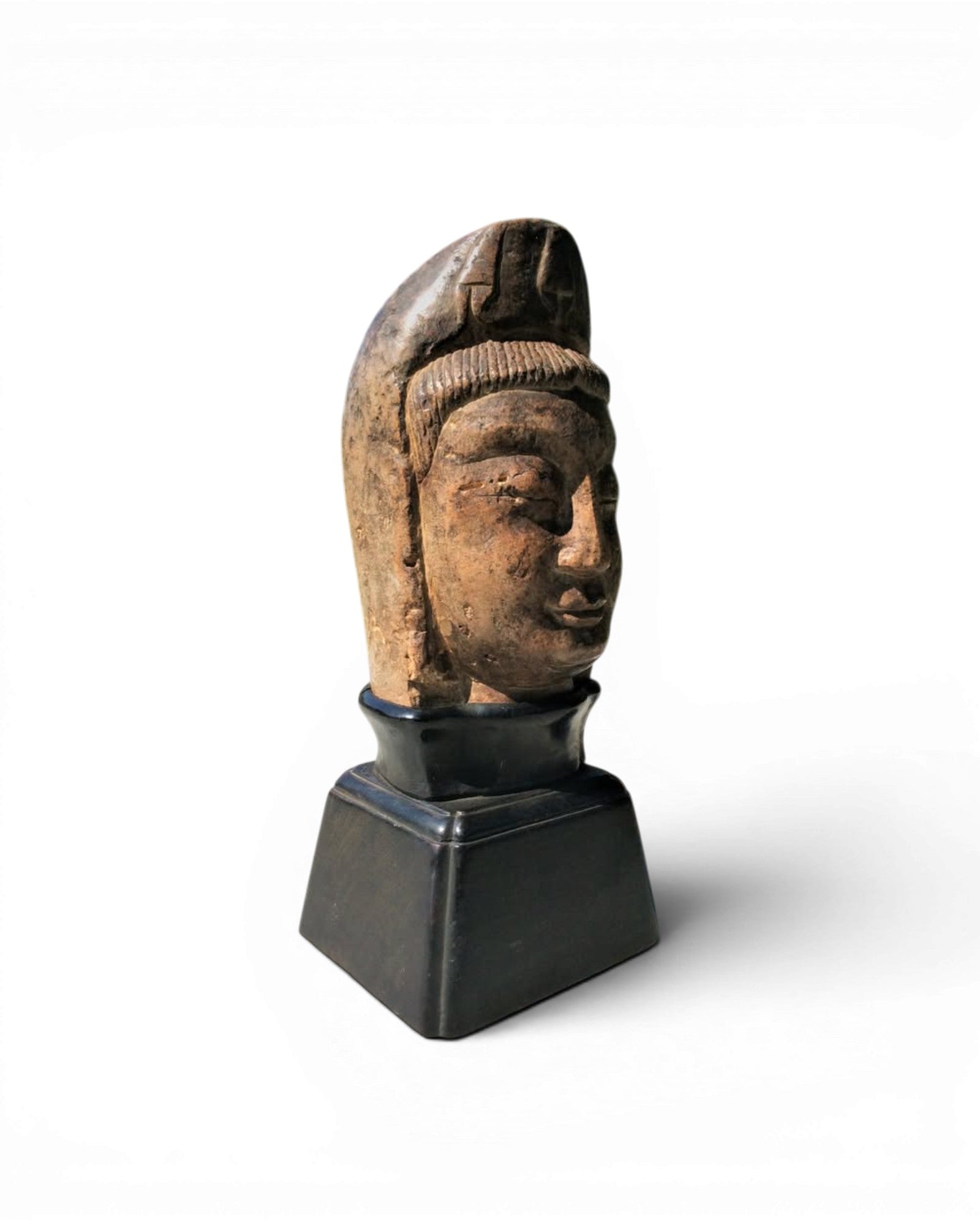HEAD OF GUANYIN. Soap Stone