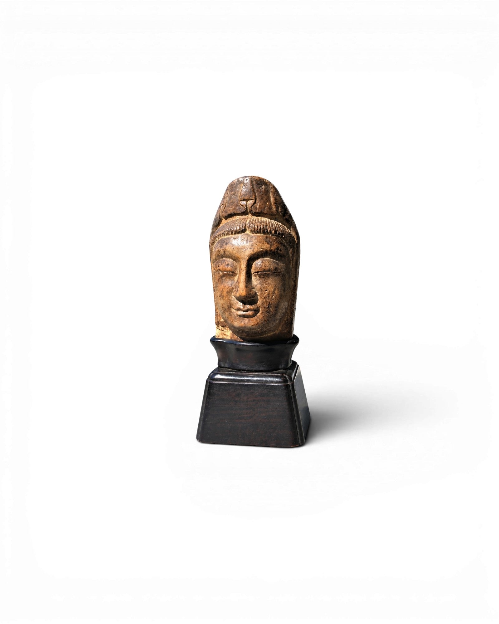 HEAD OF GUANYIN. Soap Stone