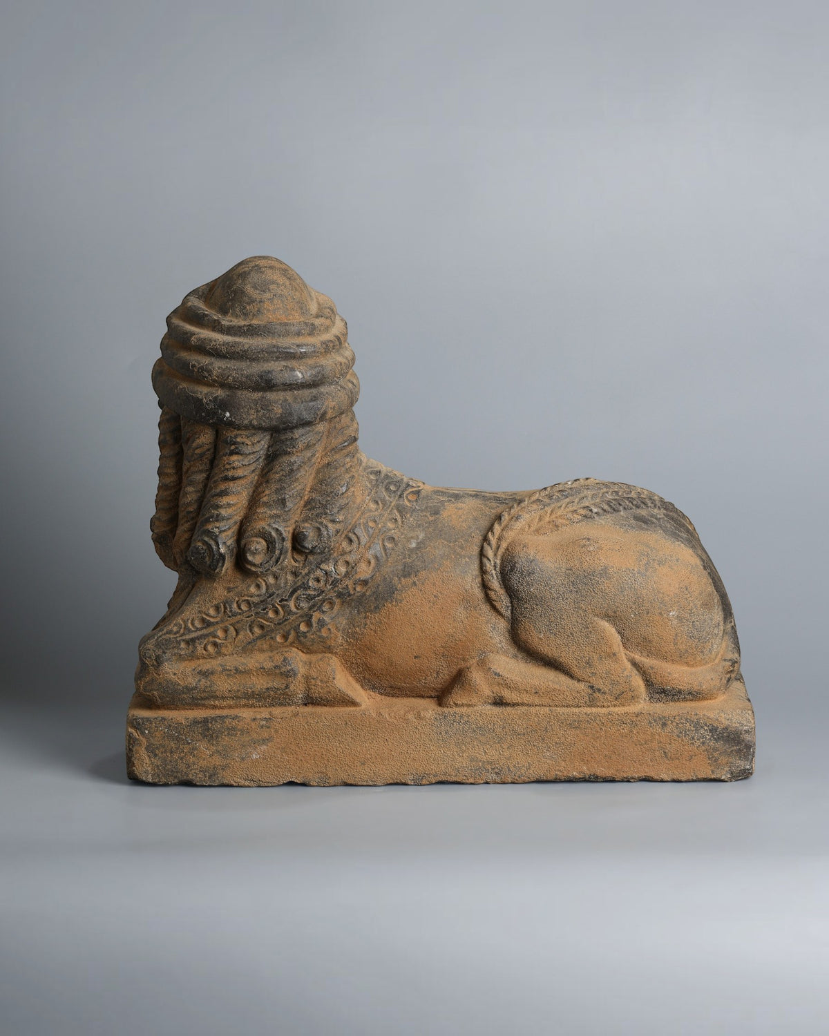 Mesopotamian Assyrian Art Androcephalous Bull Stone Statue