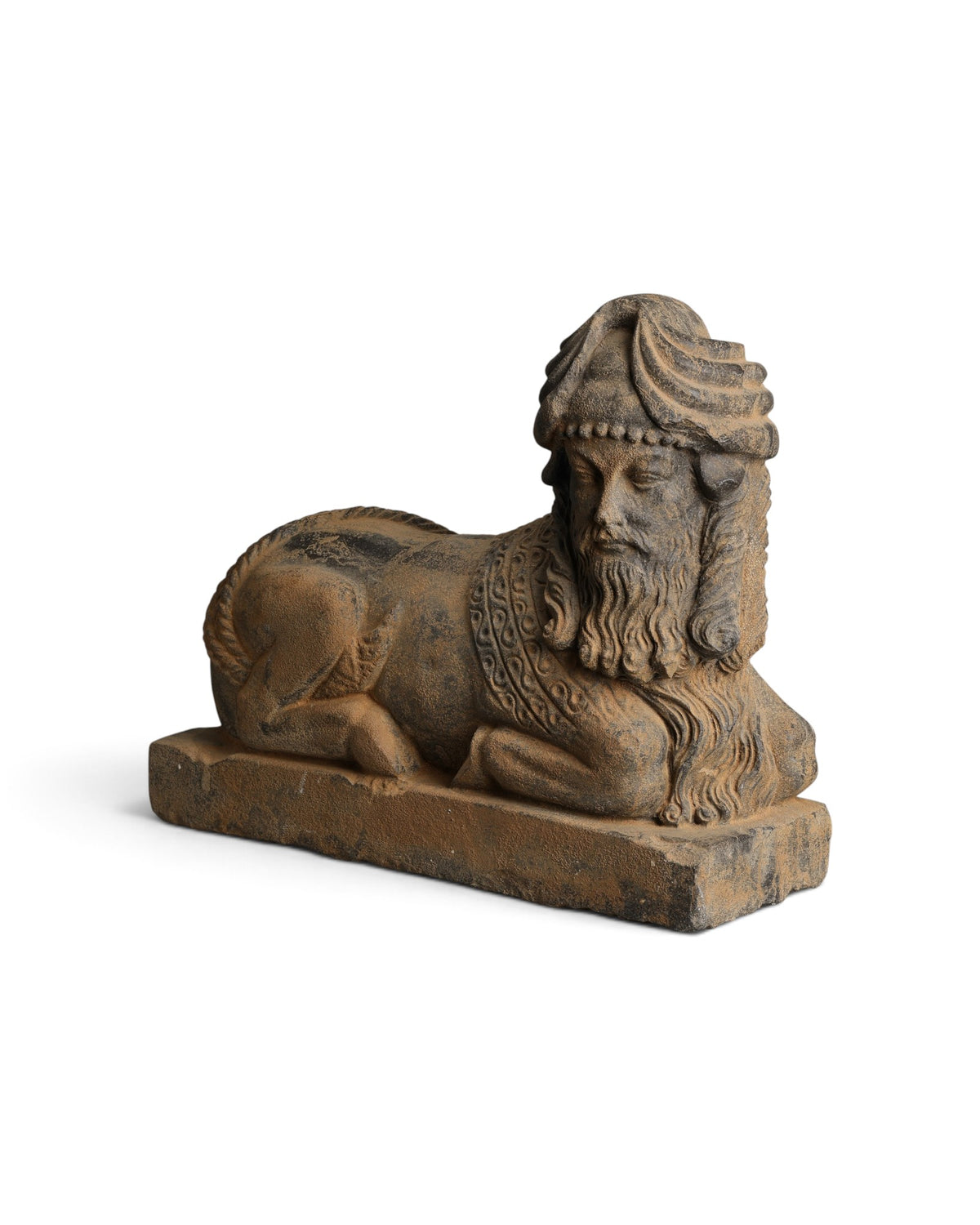 Mesopotamian Assyrian Art Androcephalous Bull Stone Statue