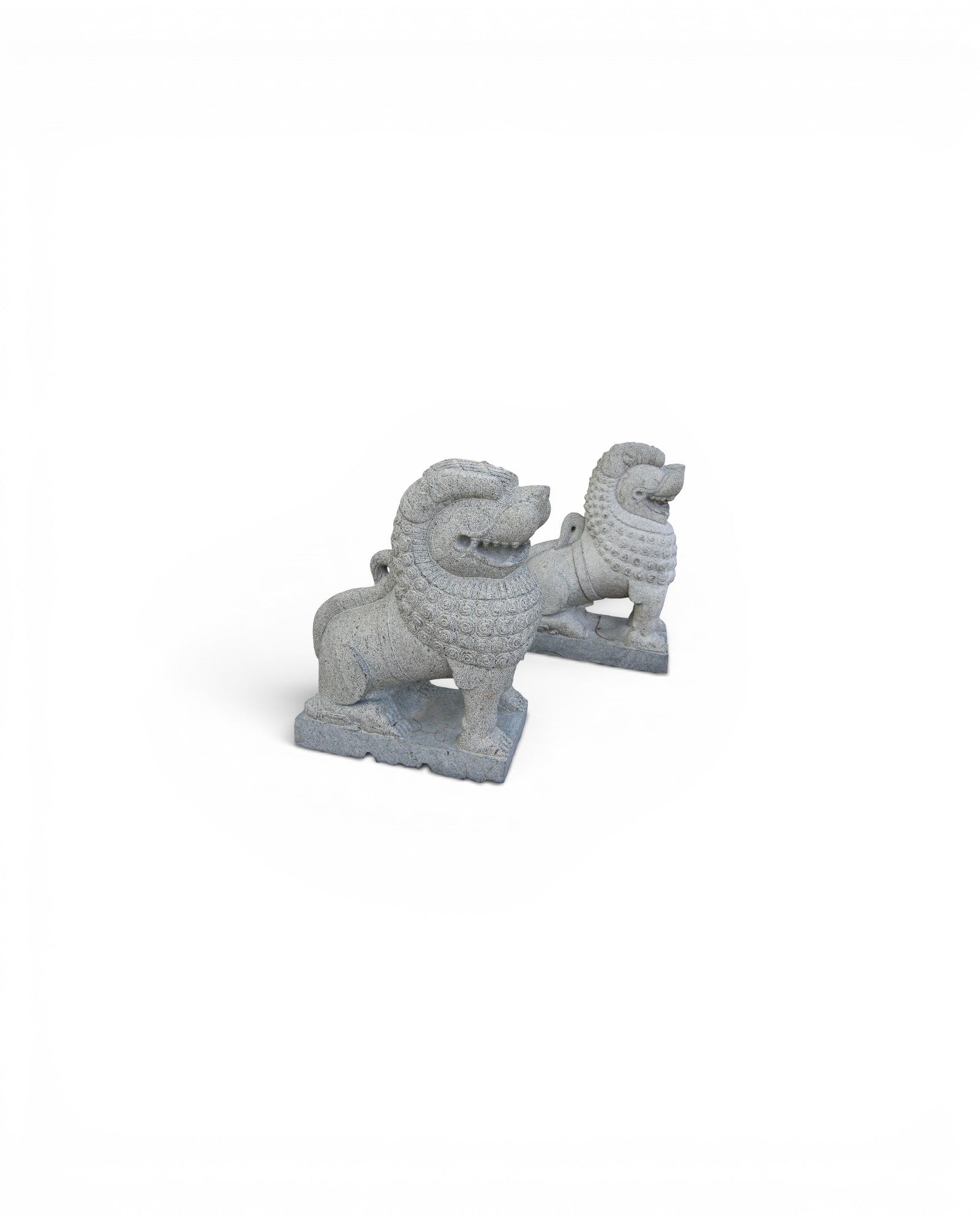 Pair of Granite Lion Statues - Set of 2 - Surround Living - 1