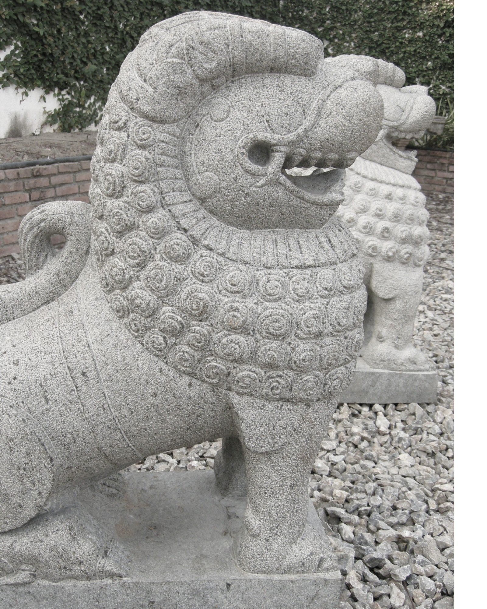 Pair of Granite Lion Statues - Set of 2 - Surround Living - 4