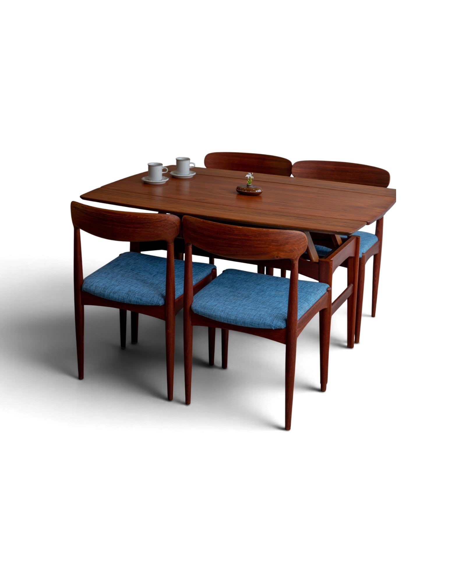 Teak Elevation Table by N.B Mobelfabrik, Randers