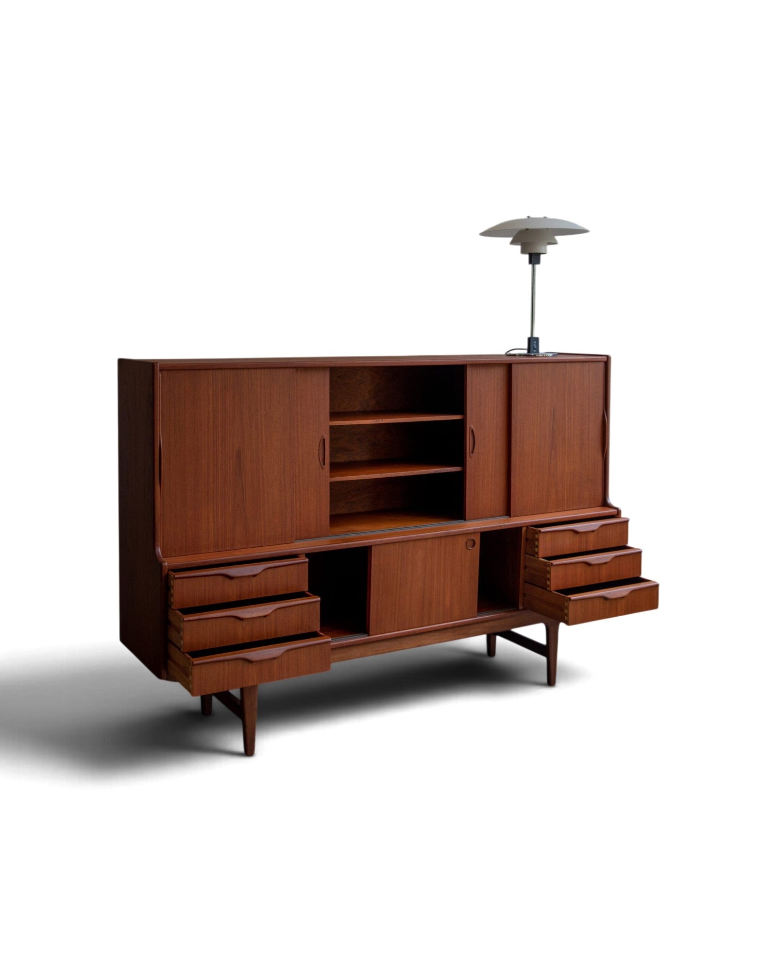 Danish High Sideboard in Teak