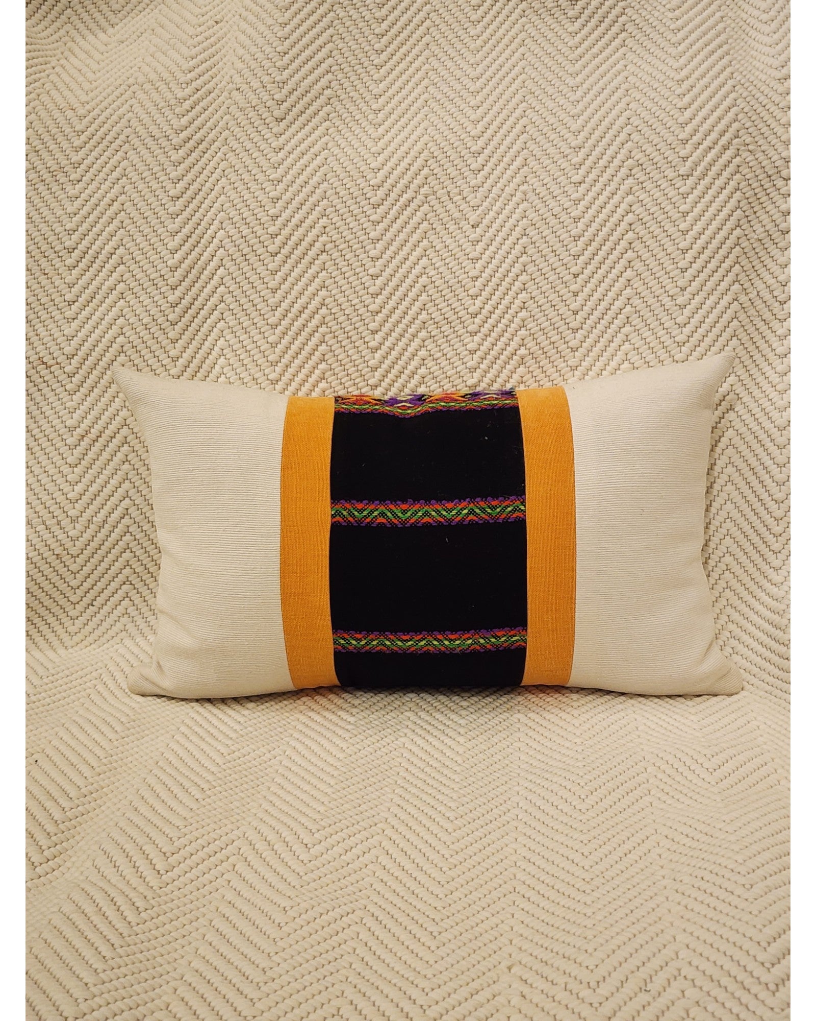Chiang Mai Threads Lumbar Cushion - Cream