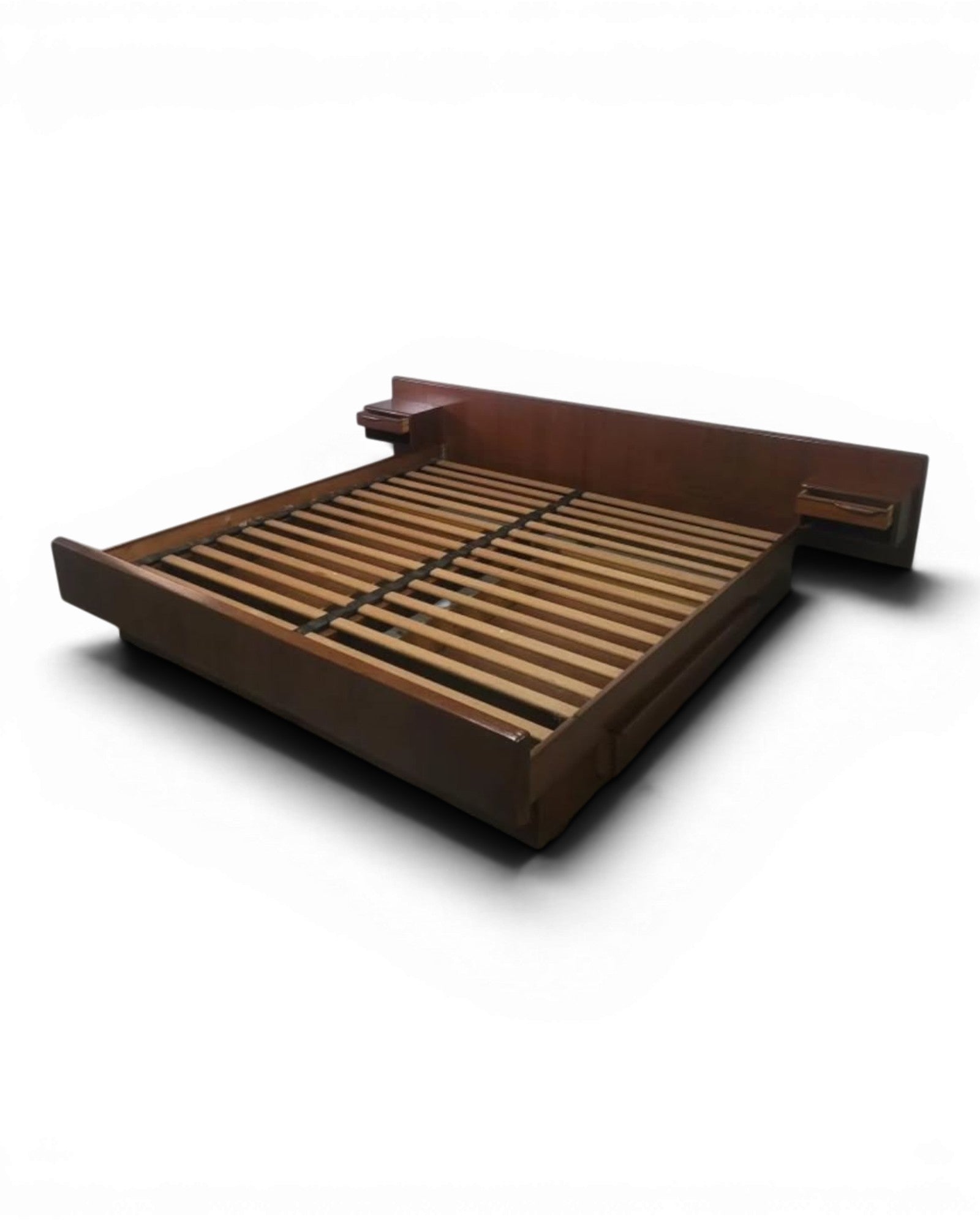 Danish Modern Teak King Size Bed