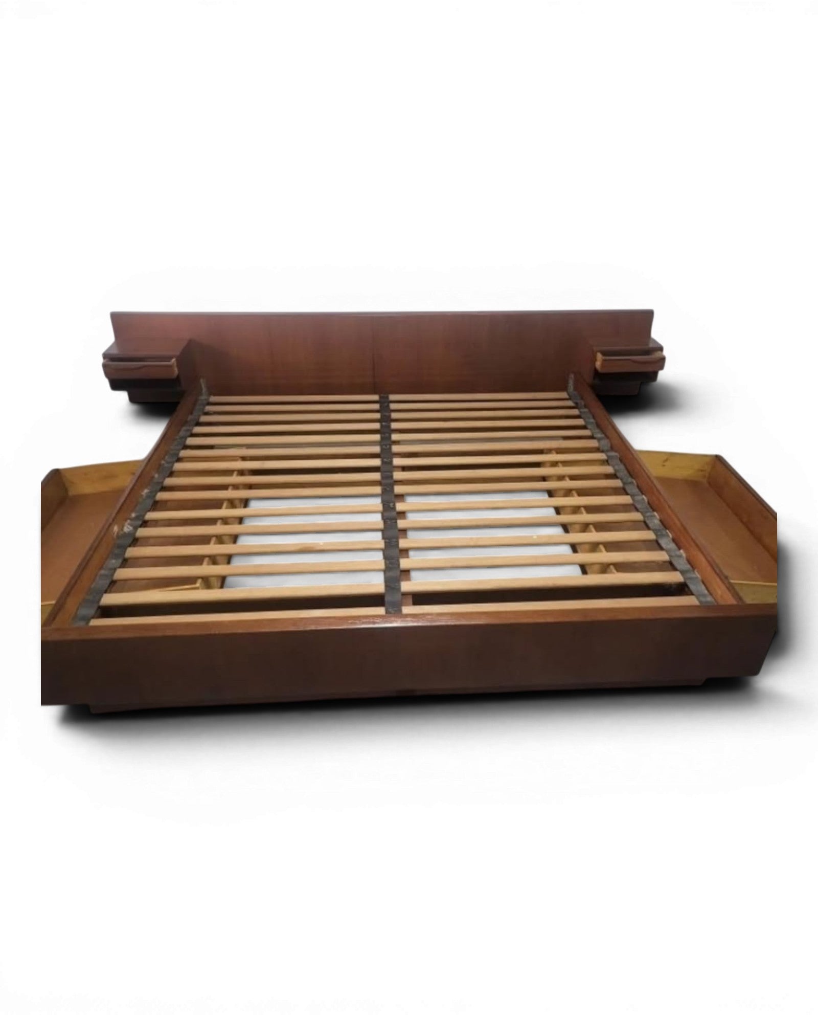 Danish Modern Teak King Size Bed