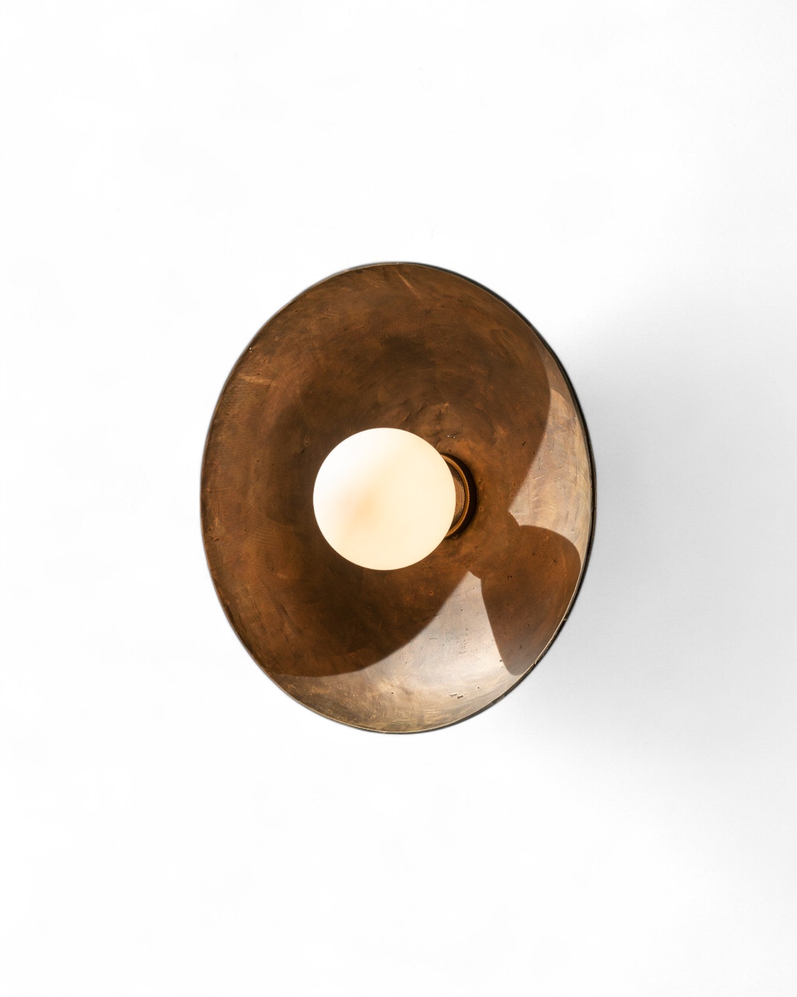 Ban Pa Ao Concave Sconce - Heavy Antique
