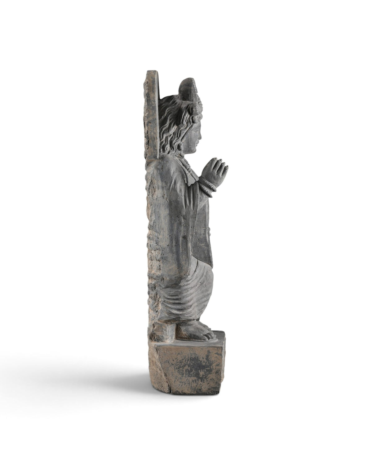 Gandharan Sculpture of a Standing Bodhisattva Maitreya