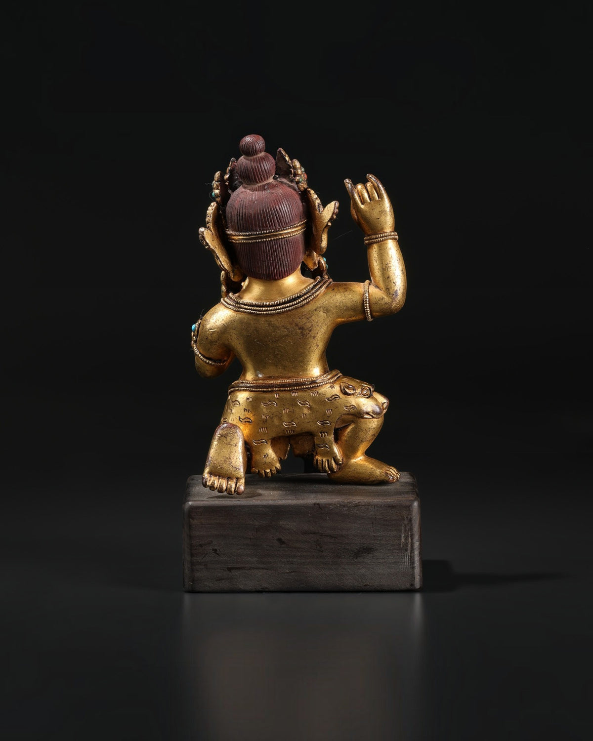 Ancient Himalayan Tibetan Buddhist Bronze Sculpture of Mahakala
