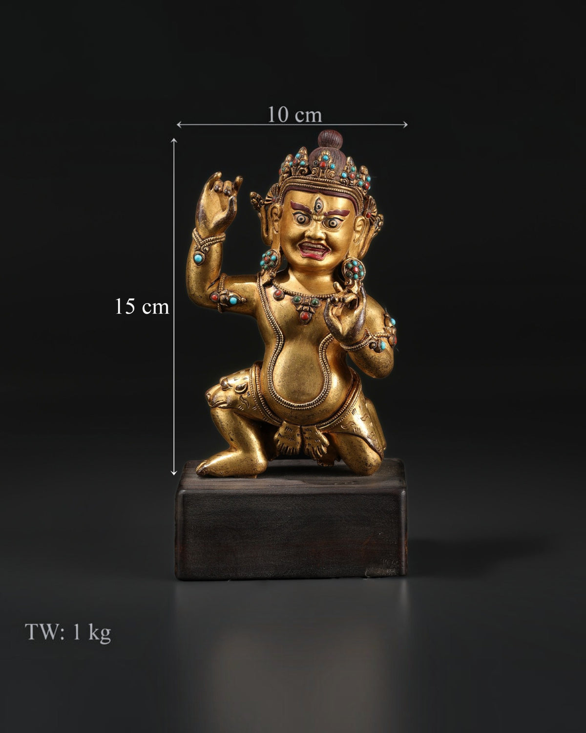 Ancient Himalayan Tibetan Buddhist Bronze Sculpture of Mahakala