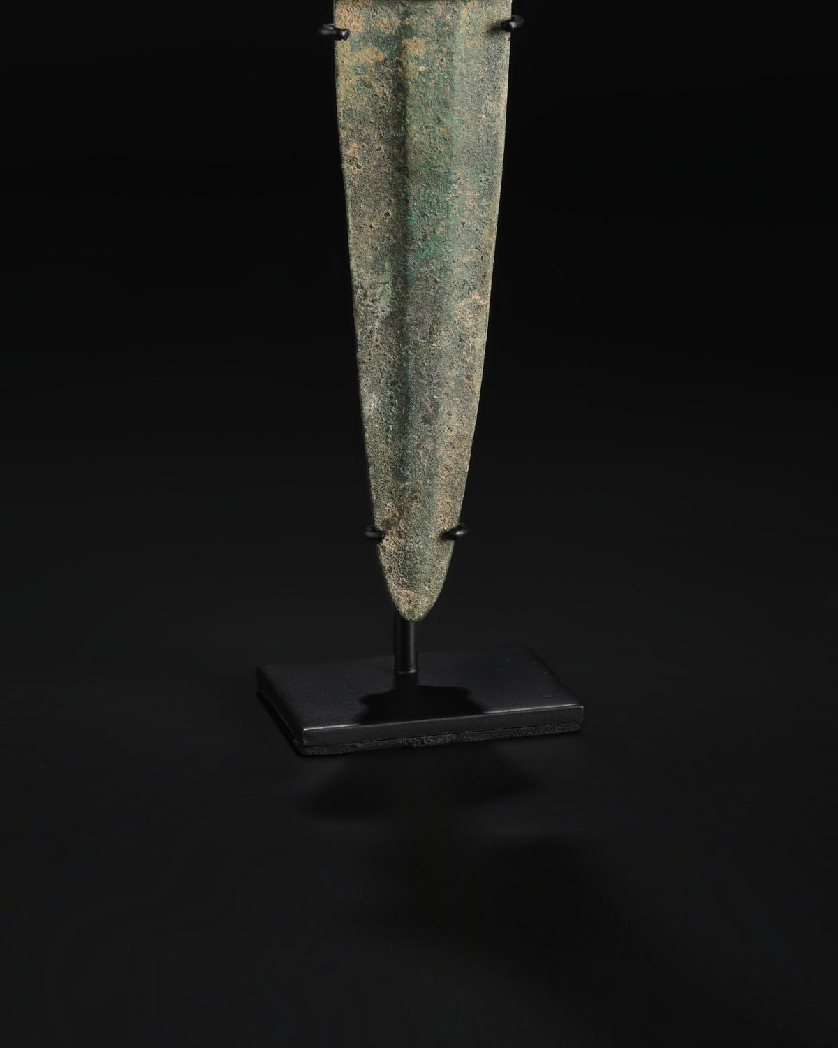 Ancient Luristan Bronze Dagger with Goat Head Handle
