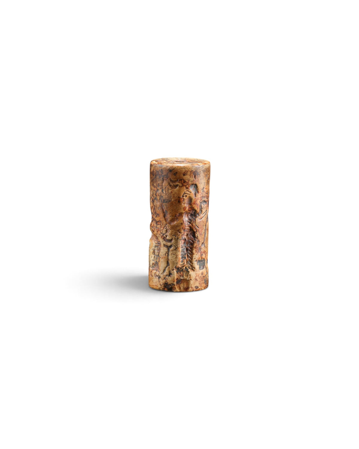 Old Antique Engraved Carved Jaspar Stone Stamp Seal Bead