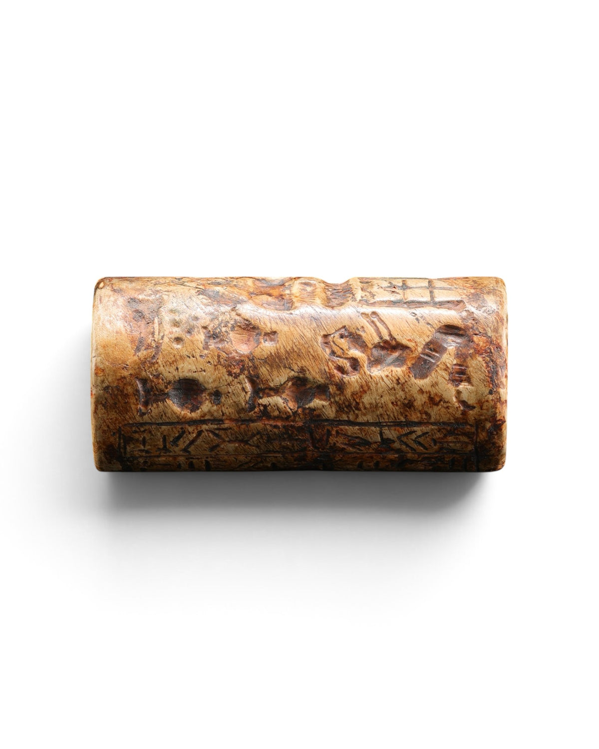 Old Antique Engraved Carved Jaspar Stone Stamp Seal Bead