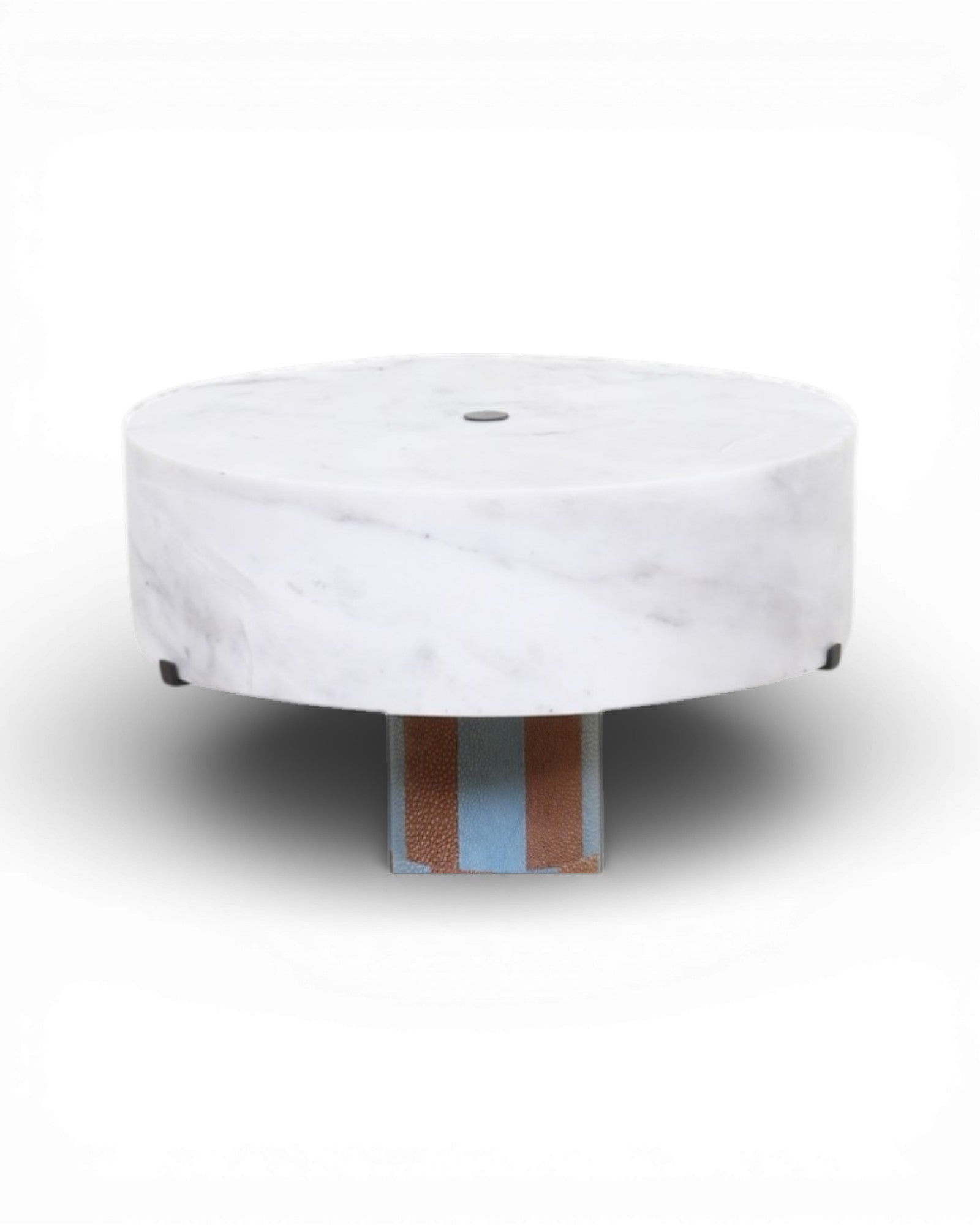 Edie Table Lamp I Shagreen Marble Lamp Shade - Blue & Brown - Surround Living - 3