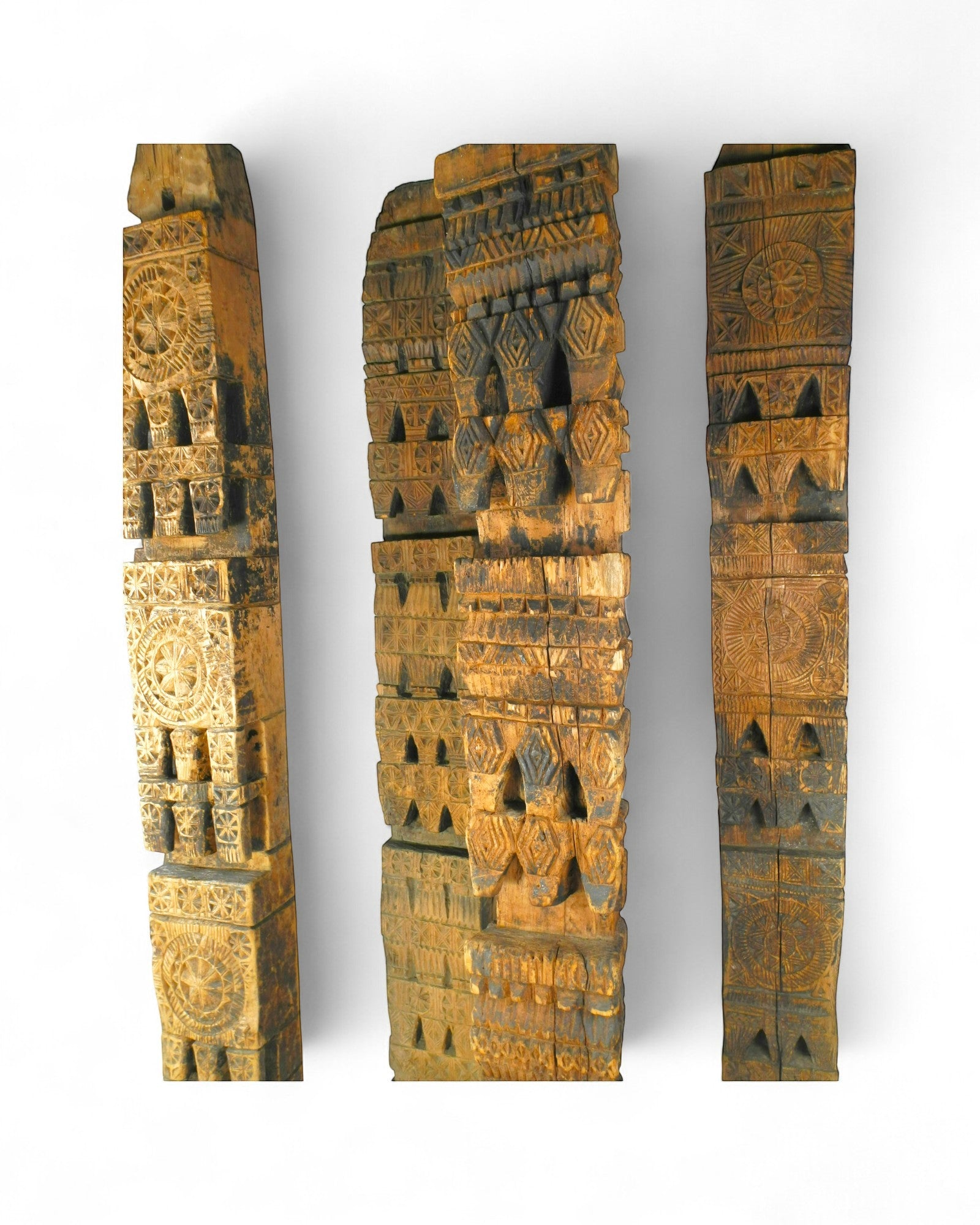 Nuristan Architectural Cedar Columns - Set of 5