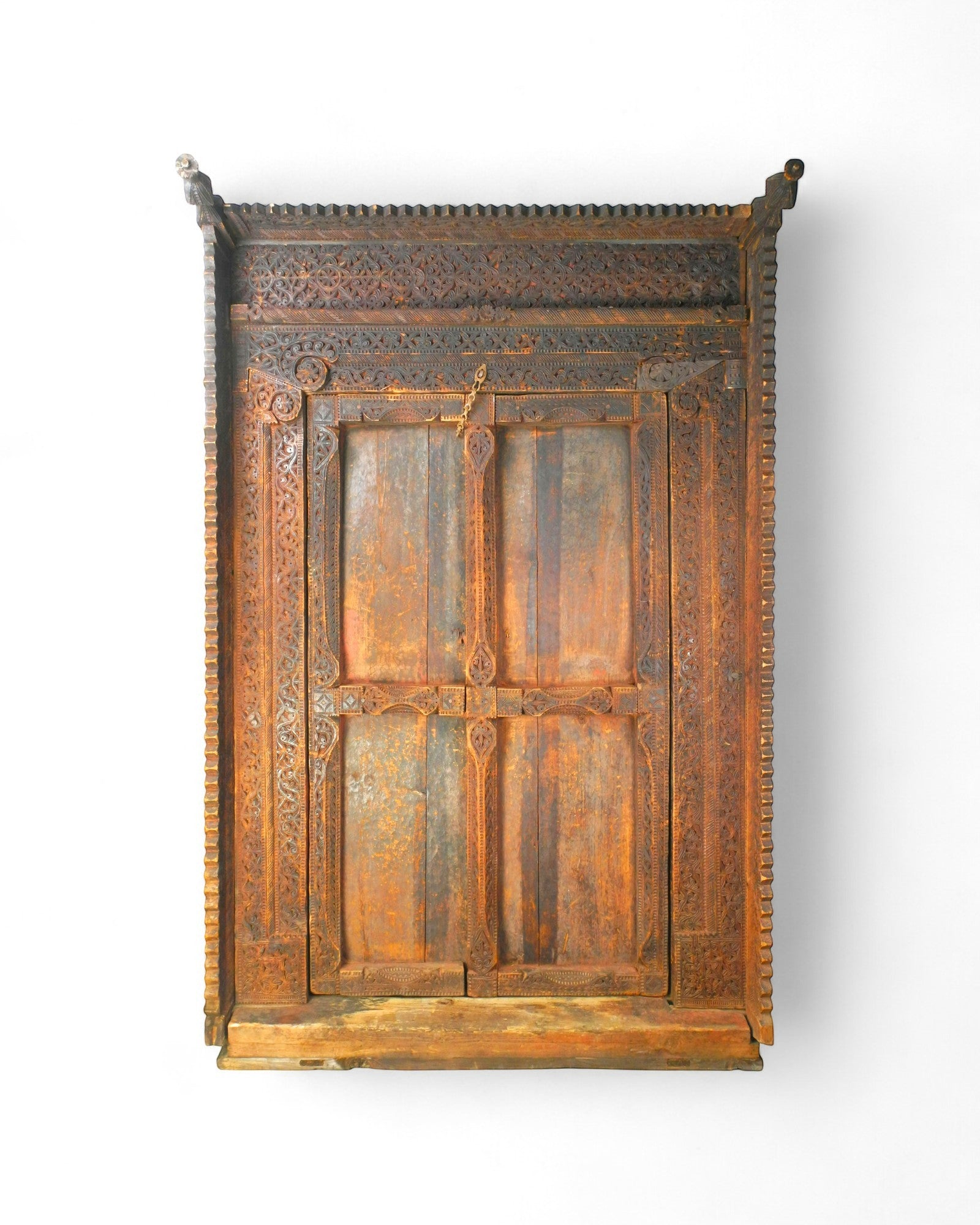 Carved Cedar Door By Master Carpenter Mohammad Jan — Swat Valley