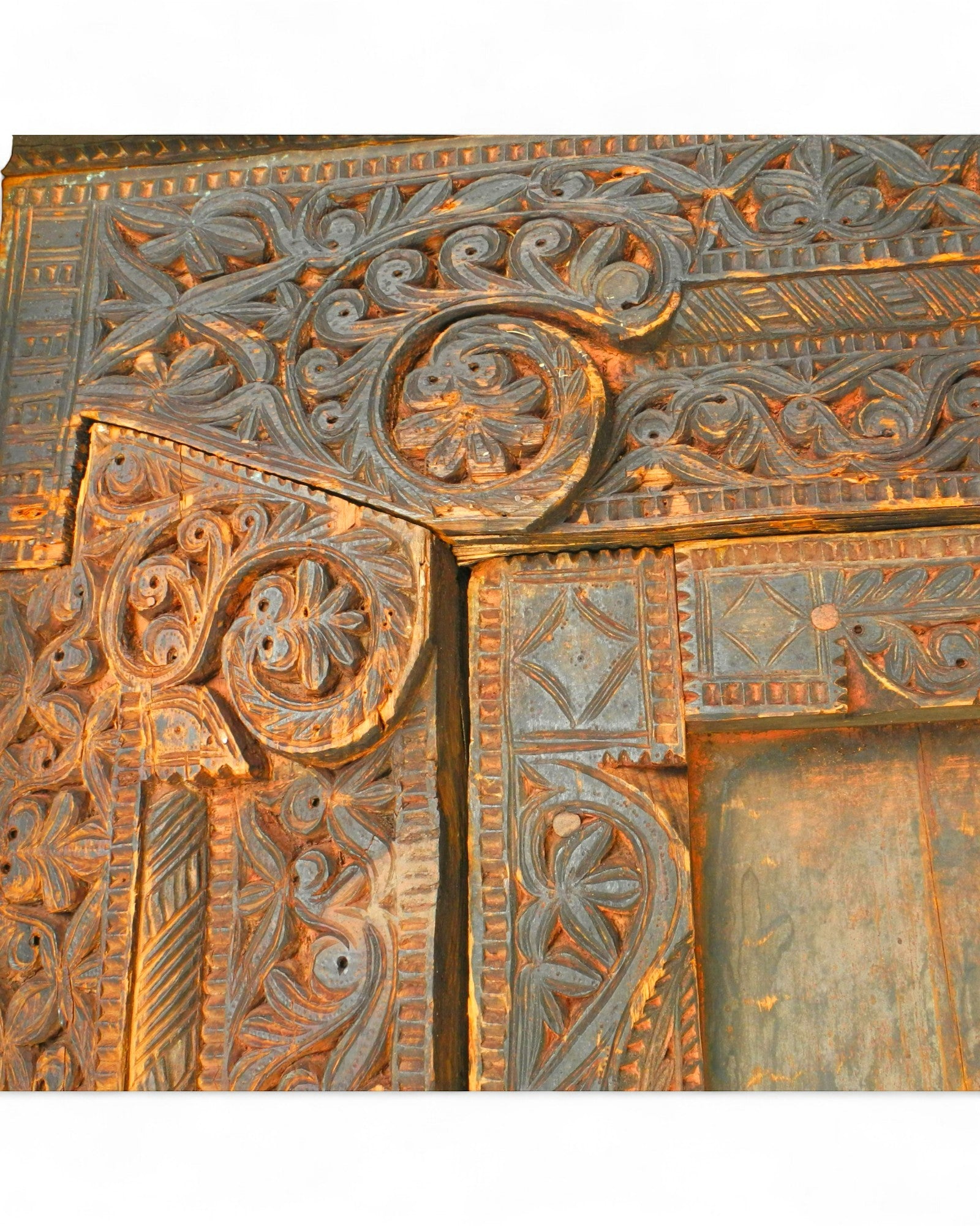 Carved Cedar Door By Master Carpenter Mohammad Jan — Swat Valley - Surround Living - 6