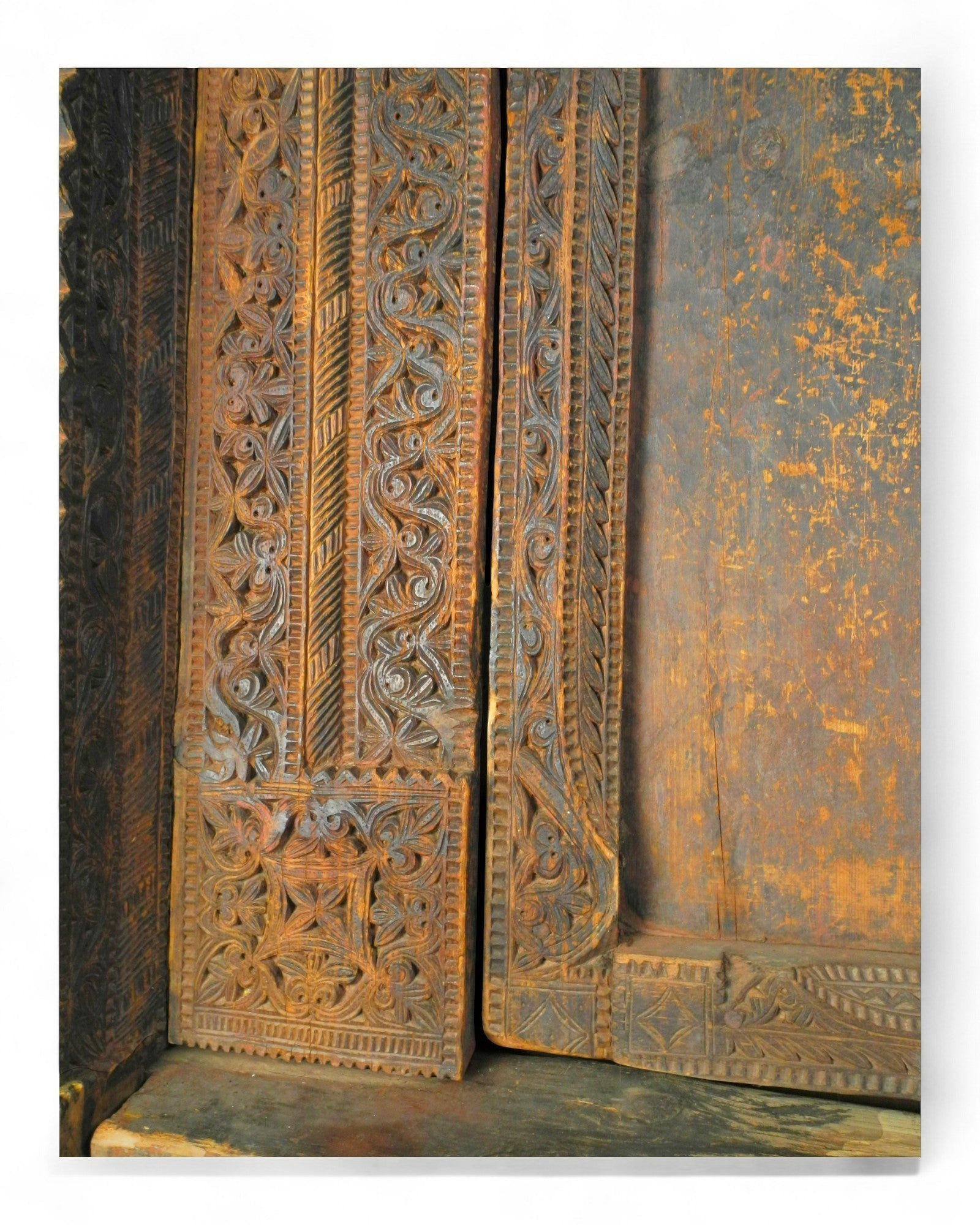 Carved Cedar Door By Master Carpenter Mohammad Jan — Swat Valley - Surround Living - 9