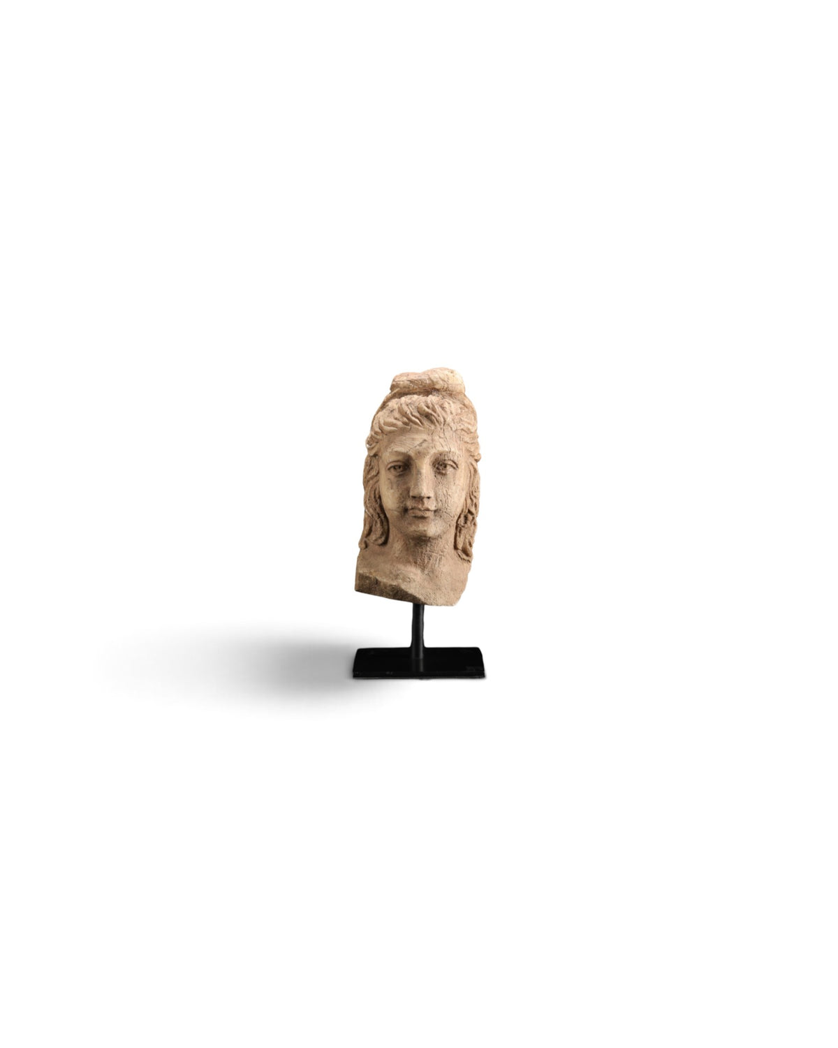 Antique Roman Marble Stone Bust of a Female Figure Sculpture