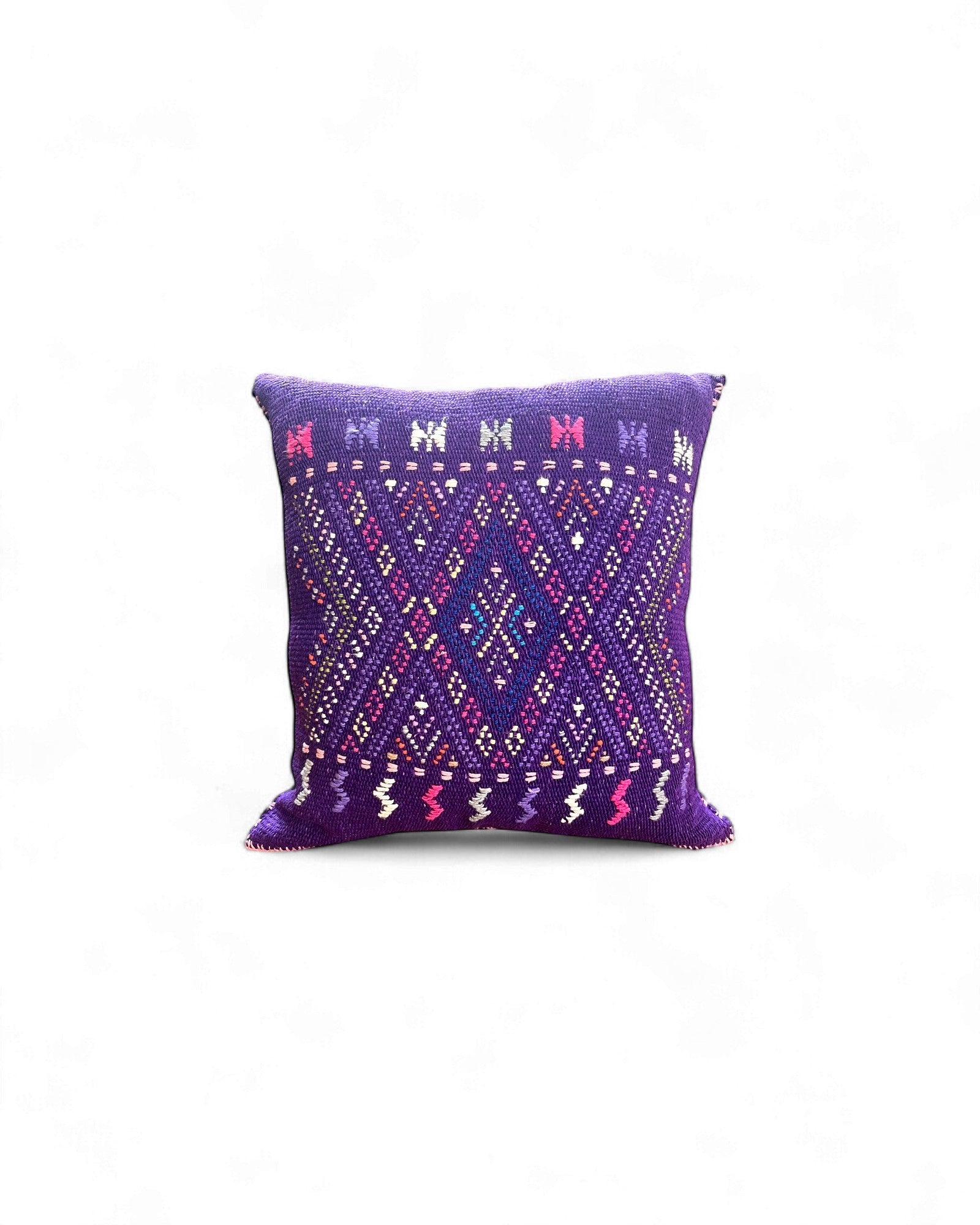 Vibrant Hilltribe Diamond Cushions - Set of 3