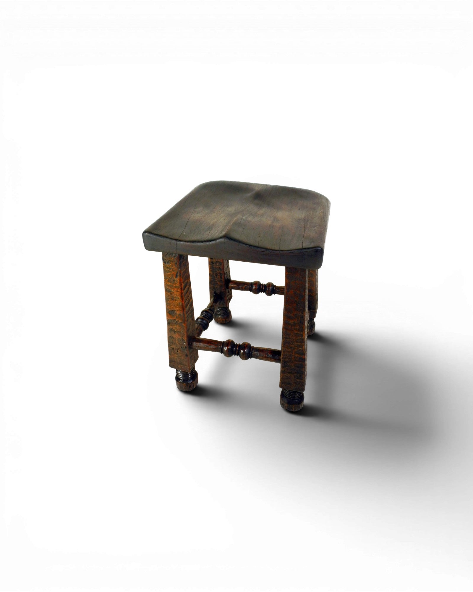 Angola - Style Wooden Stool - Surround Living - 1
