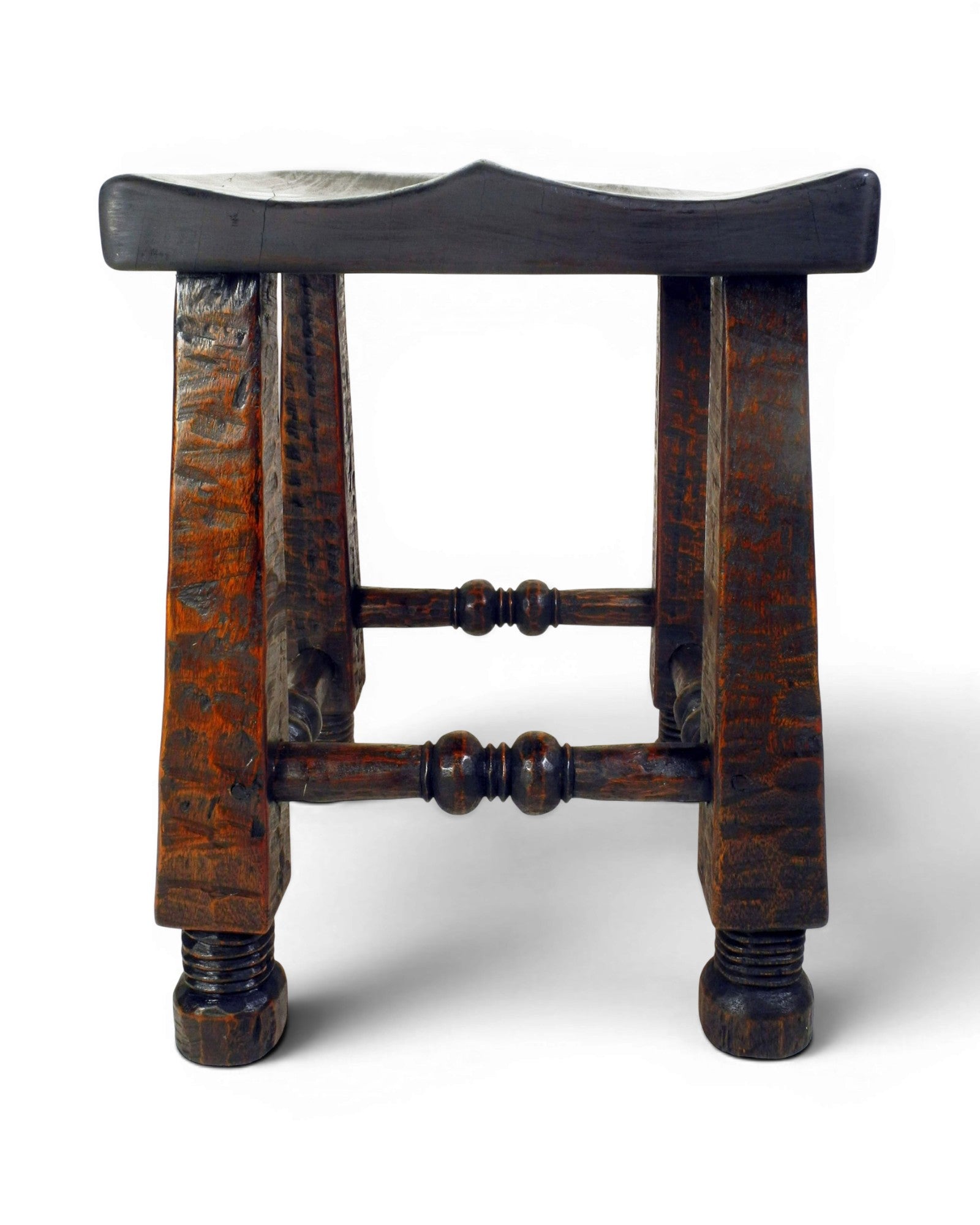 Angola - Style Wooden Stool - Surround Living - 3