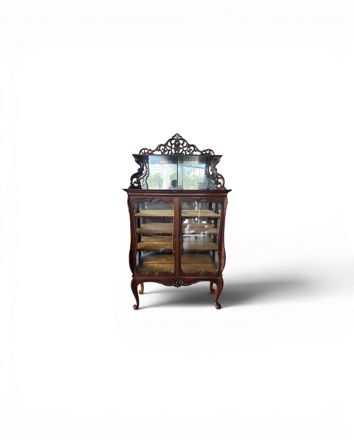 19th Century Dutch Mahogany Display Cabinet - Surround Living - 1