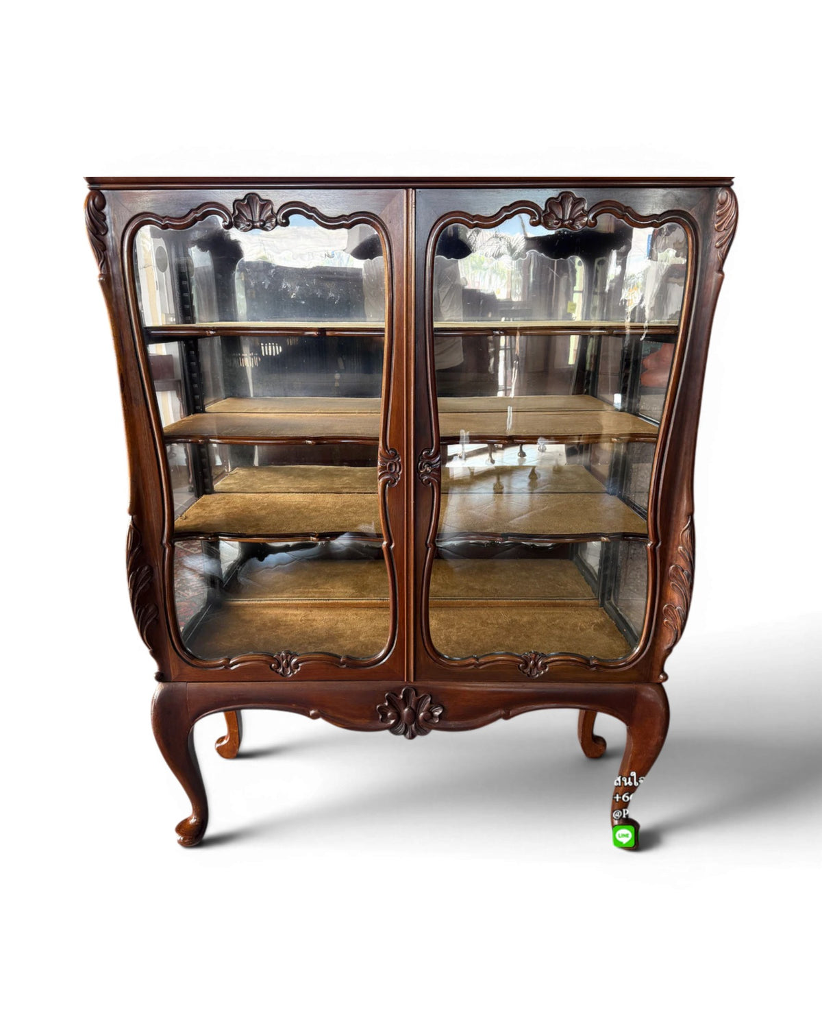19th Century Dutch Mahogany Display Cabinet - Surround Living - 5