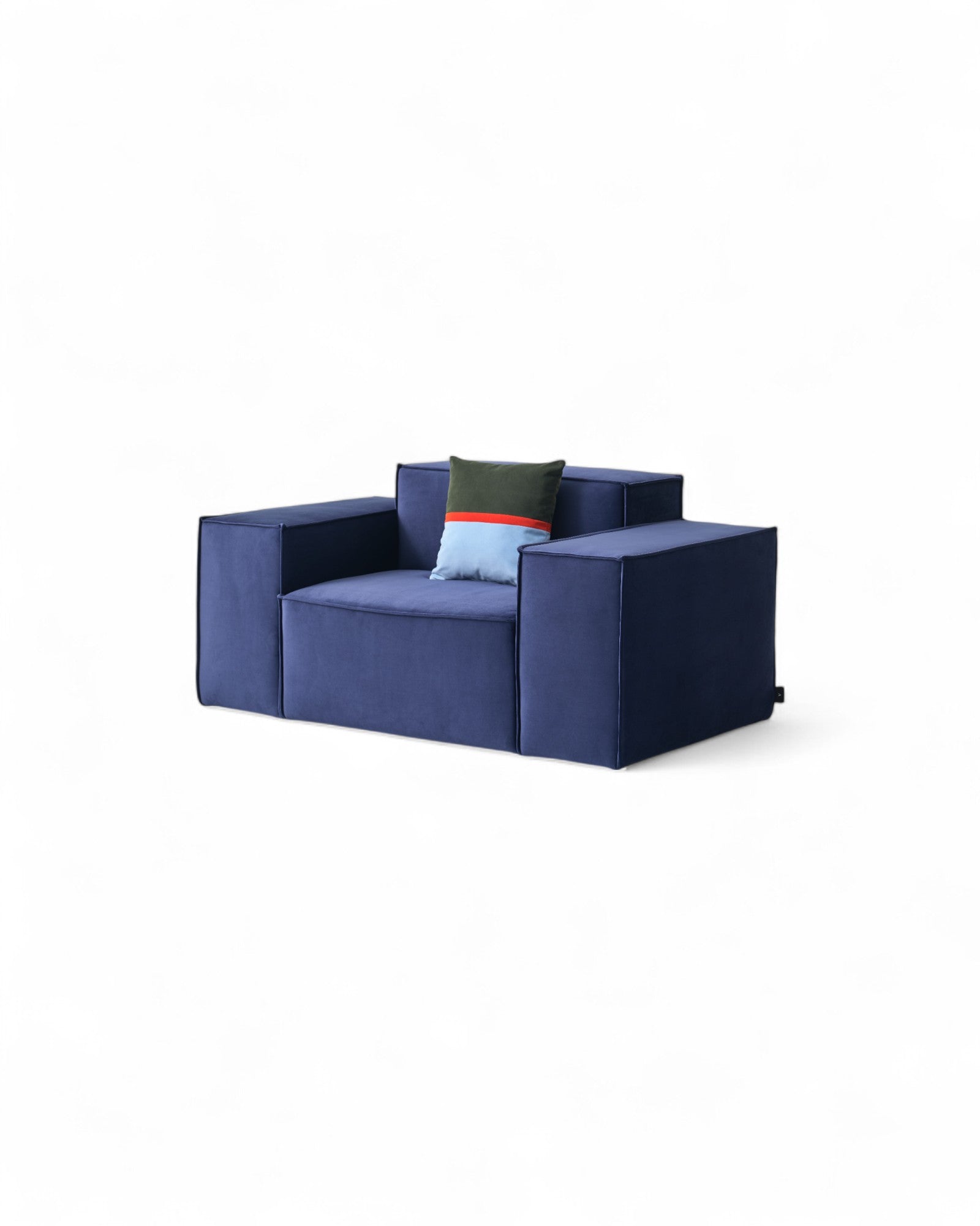 SUNTUR x Vertier But Also Armchair With a Set of Pillows - Blue