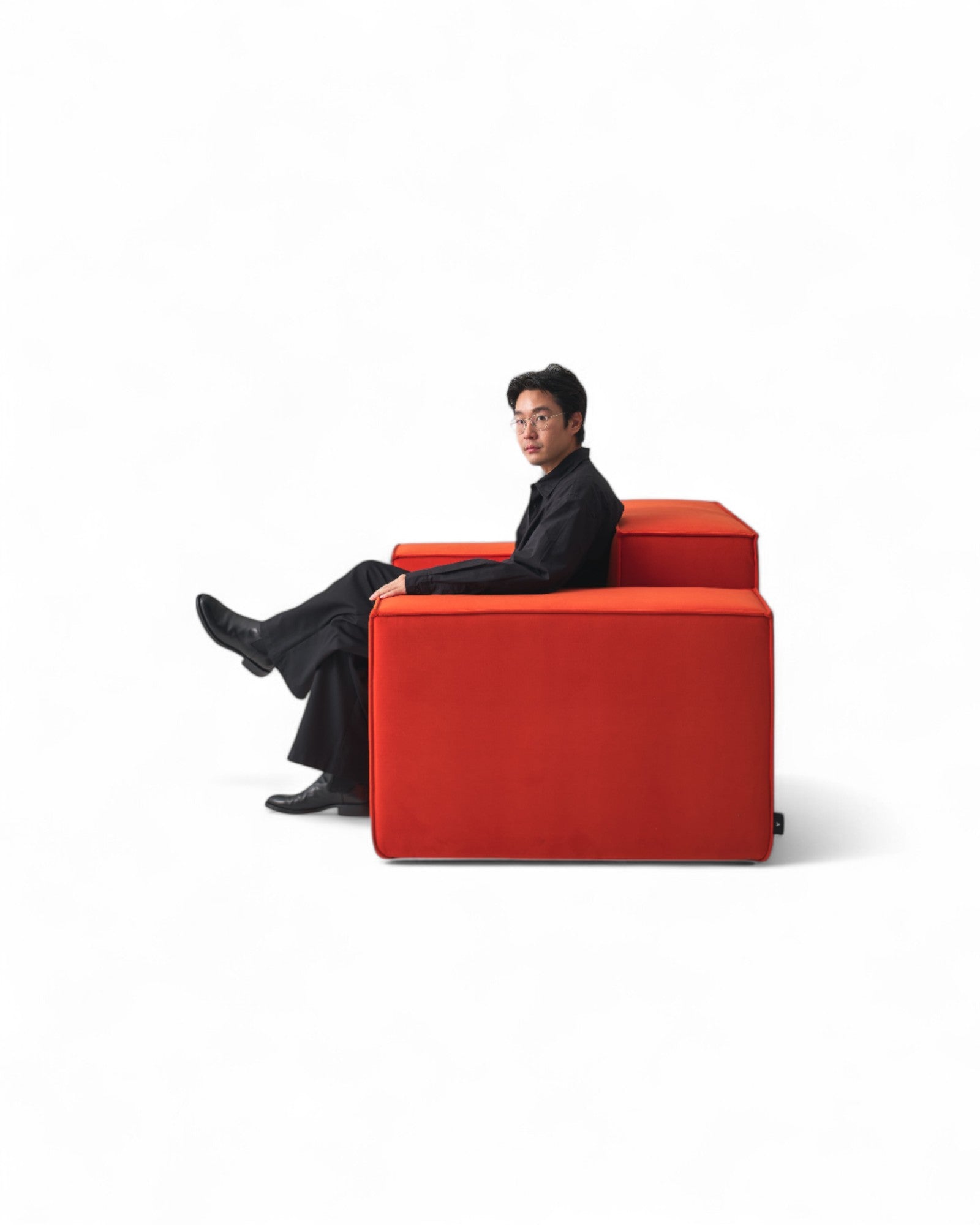 SUNTUR x Vertier But Also Armchair With a Set of Pillows - Orange