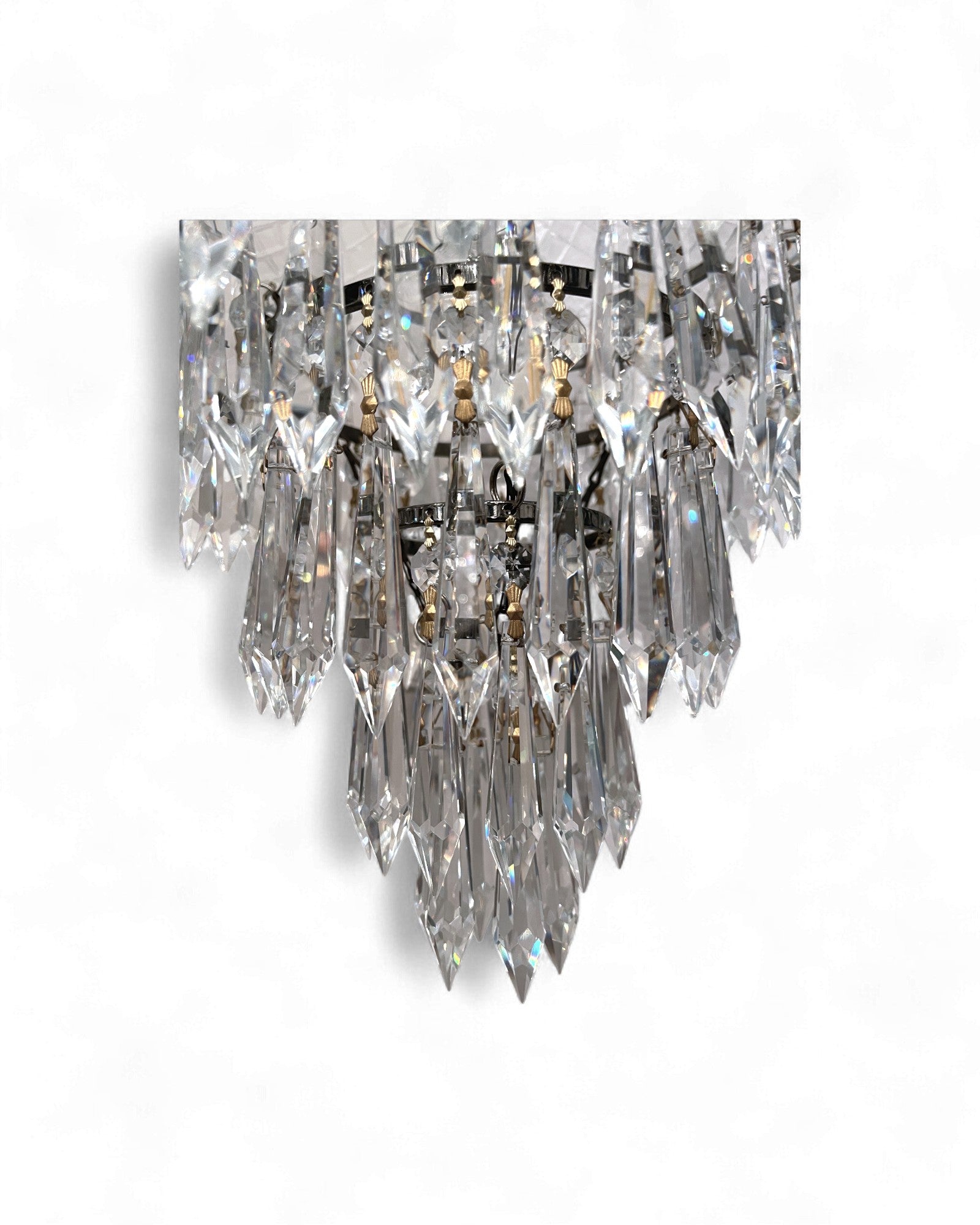 Vintage Dome-Top “Wedding Cake” Bohemian Crystal Chandelier
