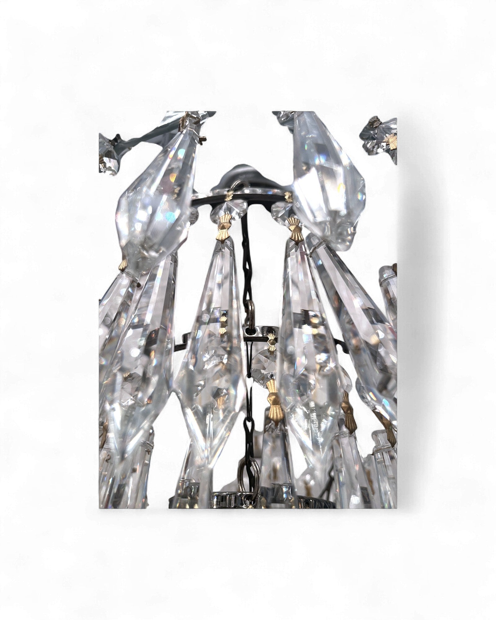 Vintage Dome-Top “Wedding Cake” Bohemian Crystal Chandelier