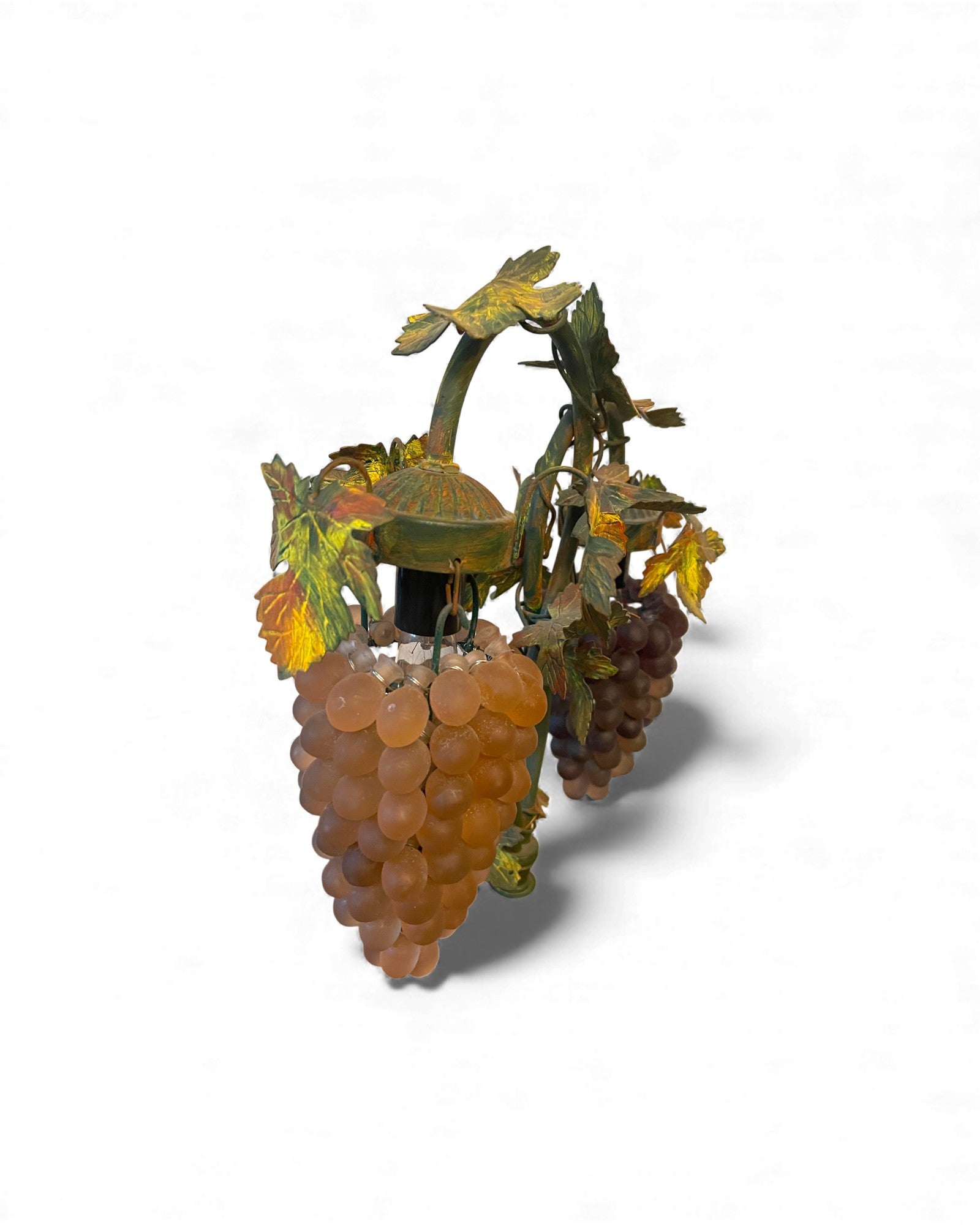 2-Globe Murano Glass Grape Table Lamp