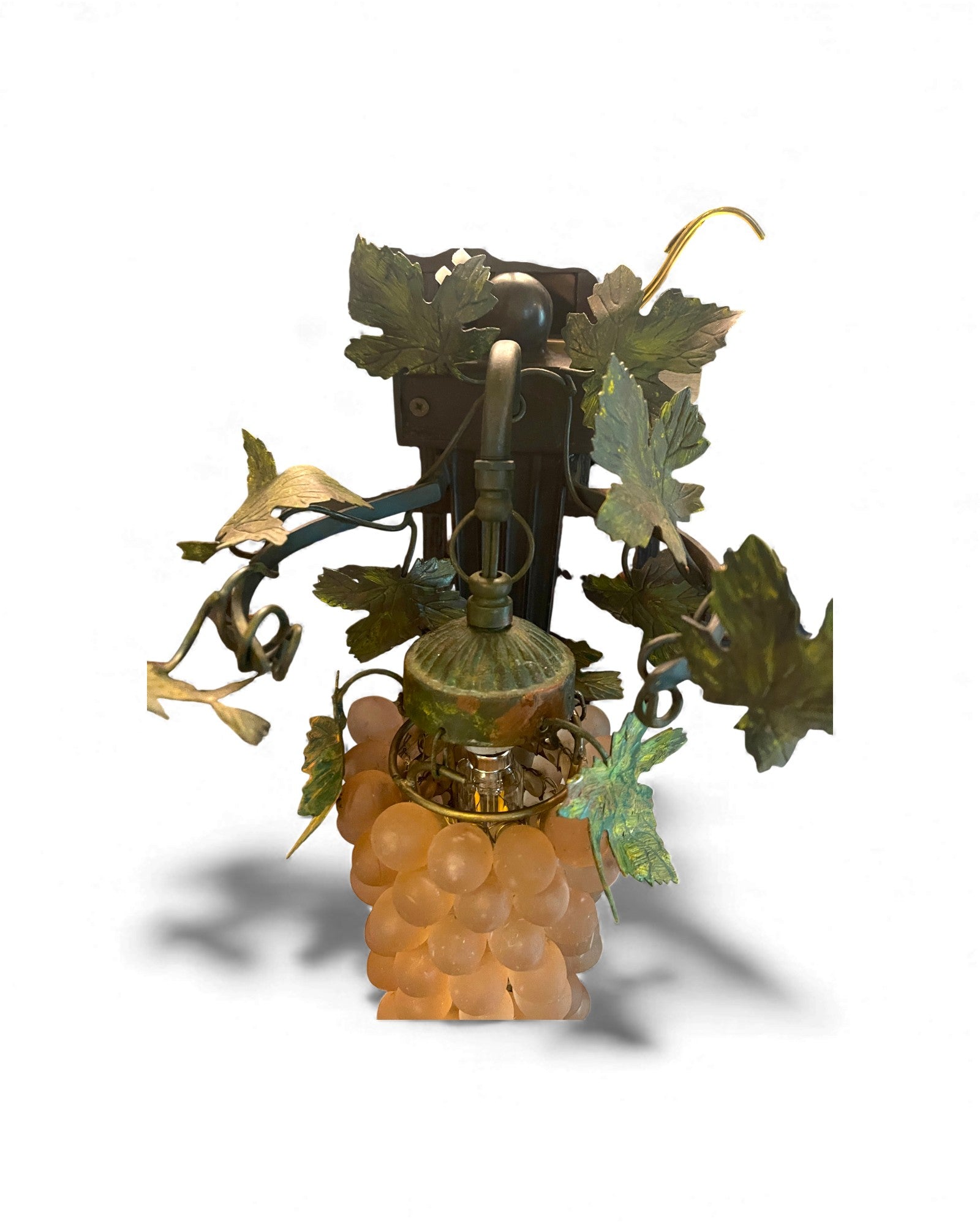 1-Globe Murano Glass Grape Wall Lamp