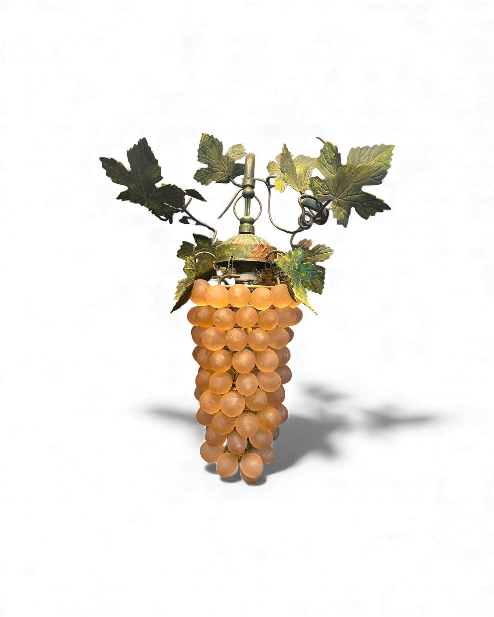 1-Globe Murano Glass Grape Wall Lamp