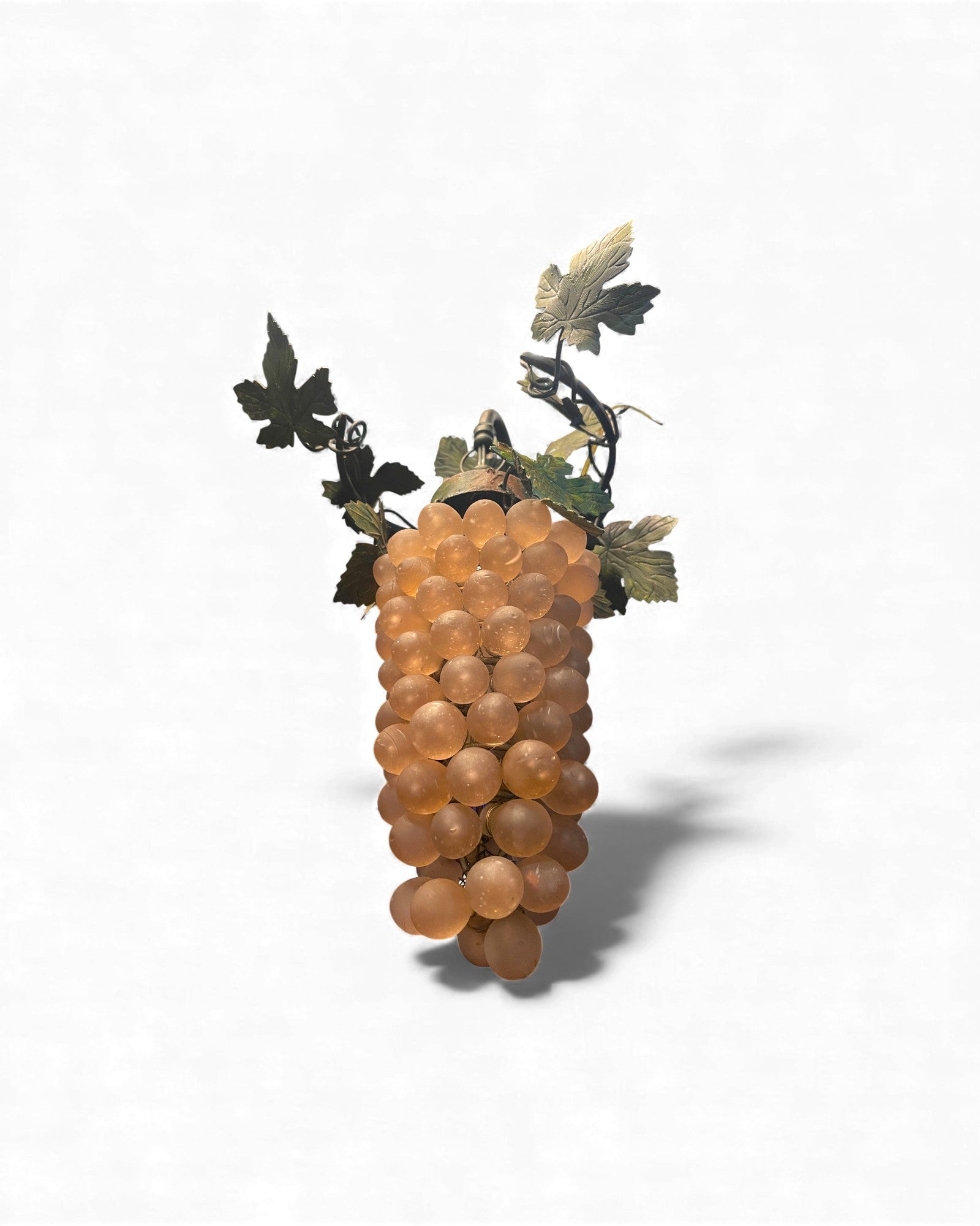 1-Globe Murano Glass Grape Wall Lamp