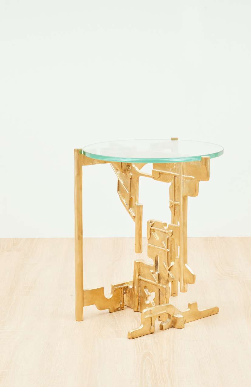Golden Keyside Table - Surround Living - 4