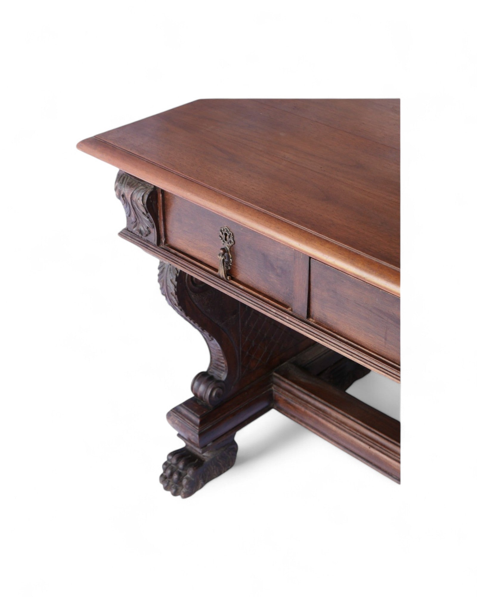 Hand Carved Italian Renaissance Revival Desk or Library table.