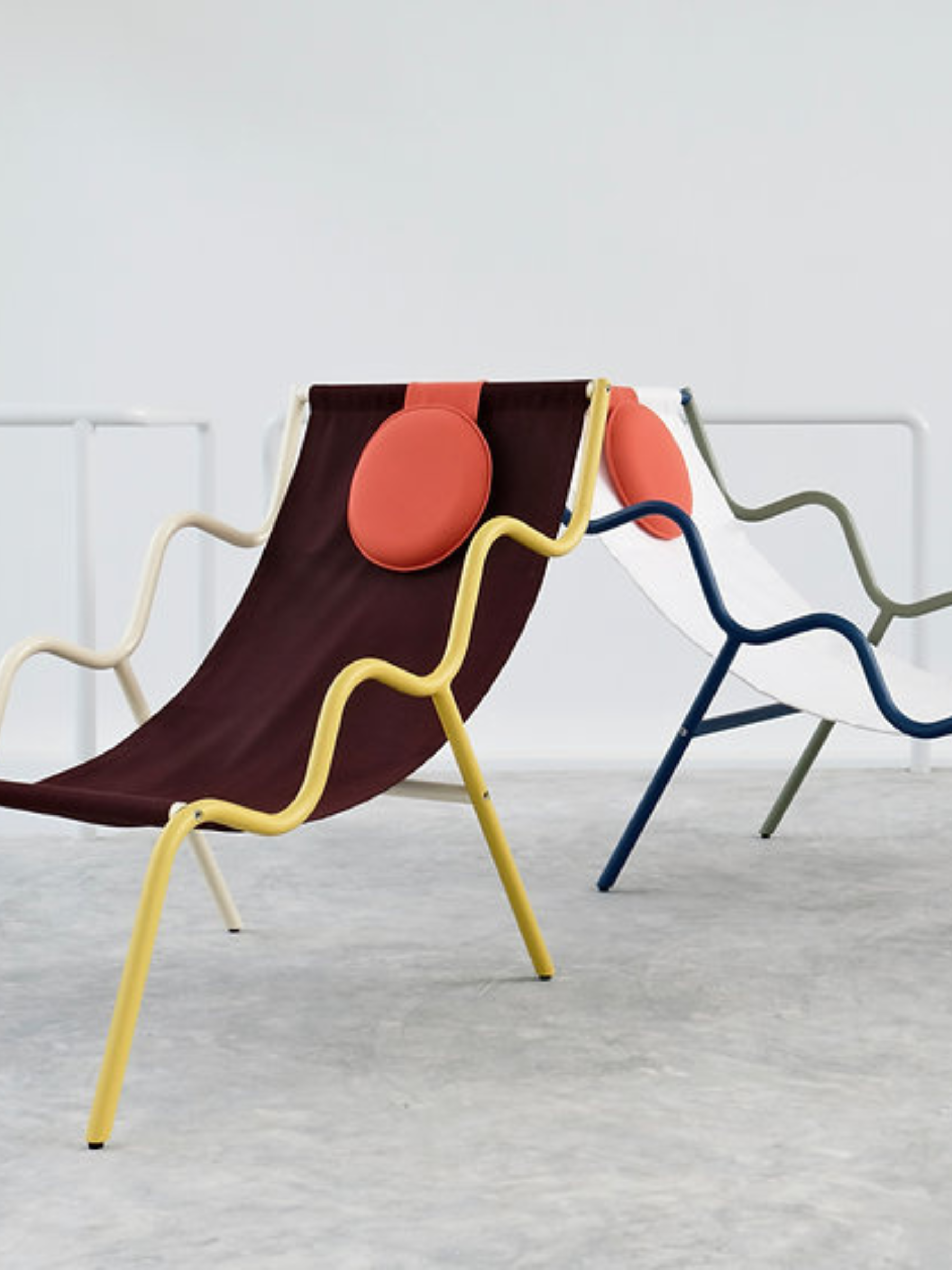 The Ebba Chair - Burgundy, Yellow HAN and Milk Cream HAN Armrests