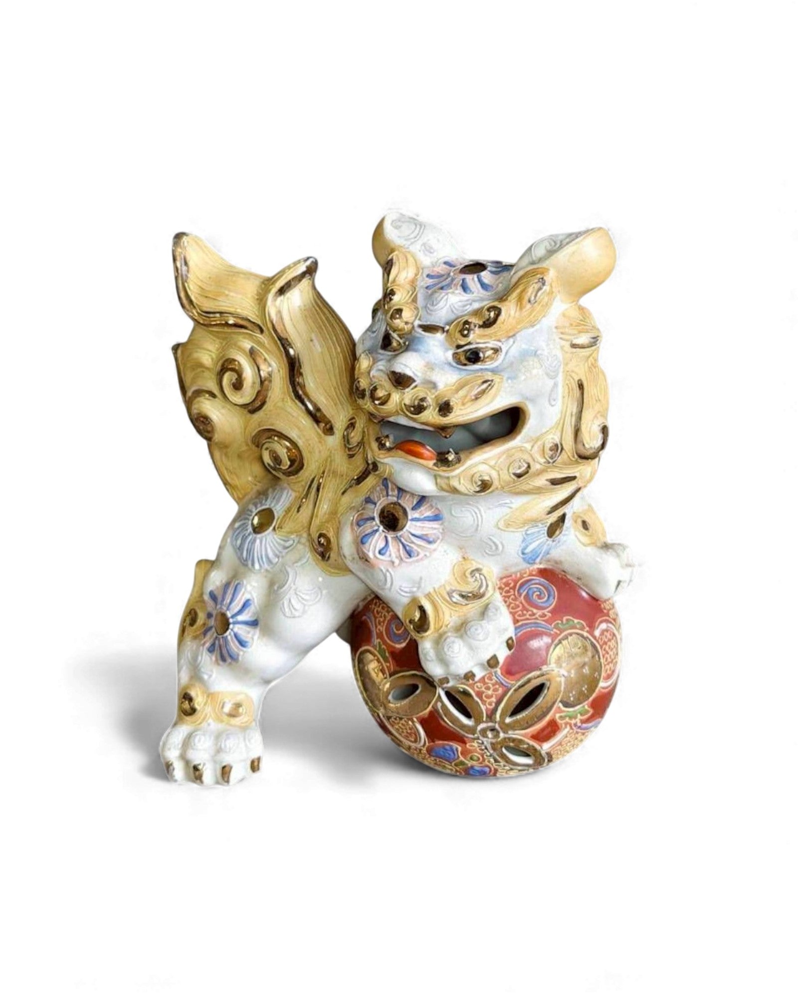 Kutani Guardian Lions — A Rare Left & Right Match - Set of 2