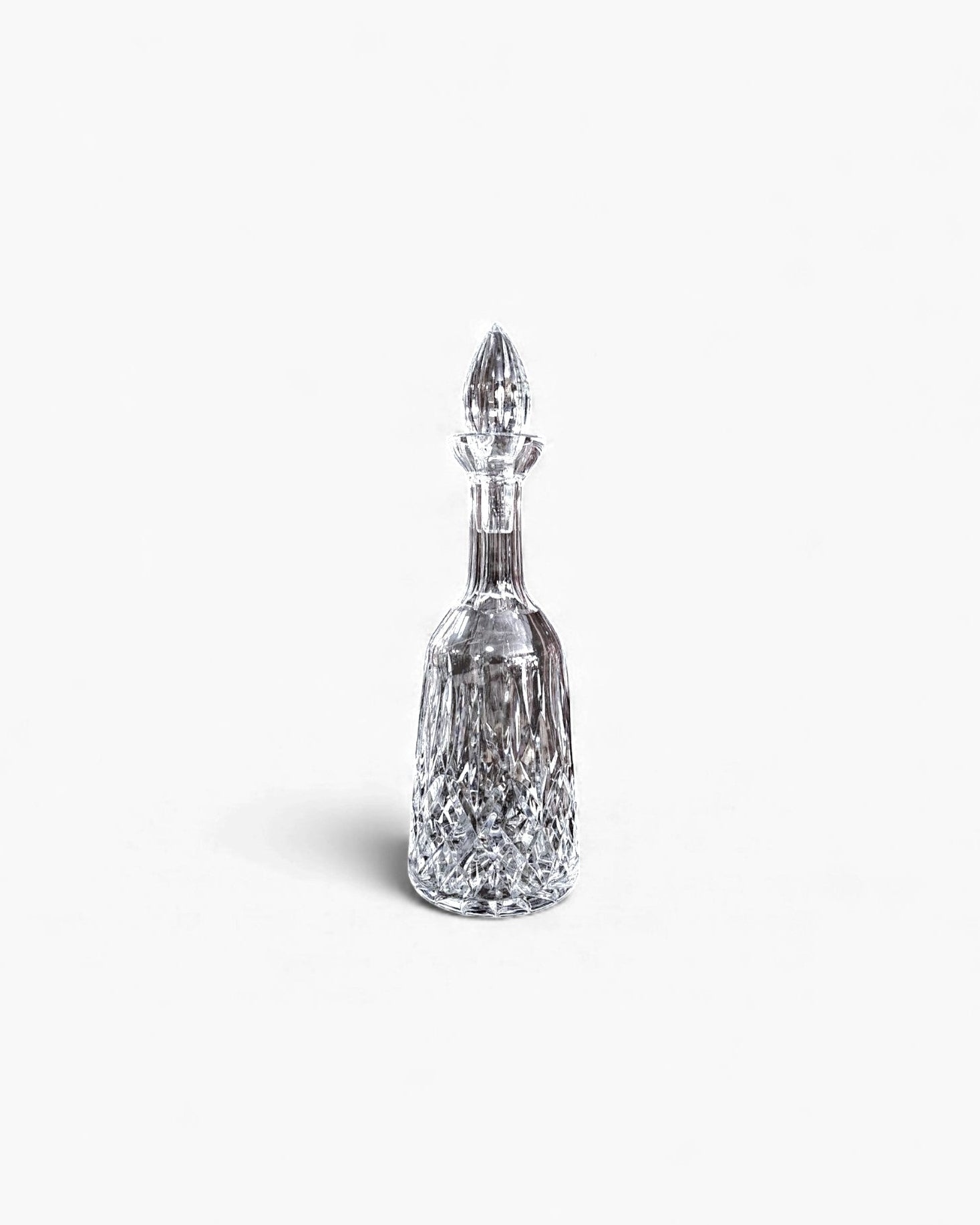 European Cut Crystal Decanter with Teardrop Stopper