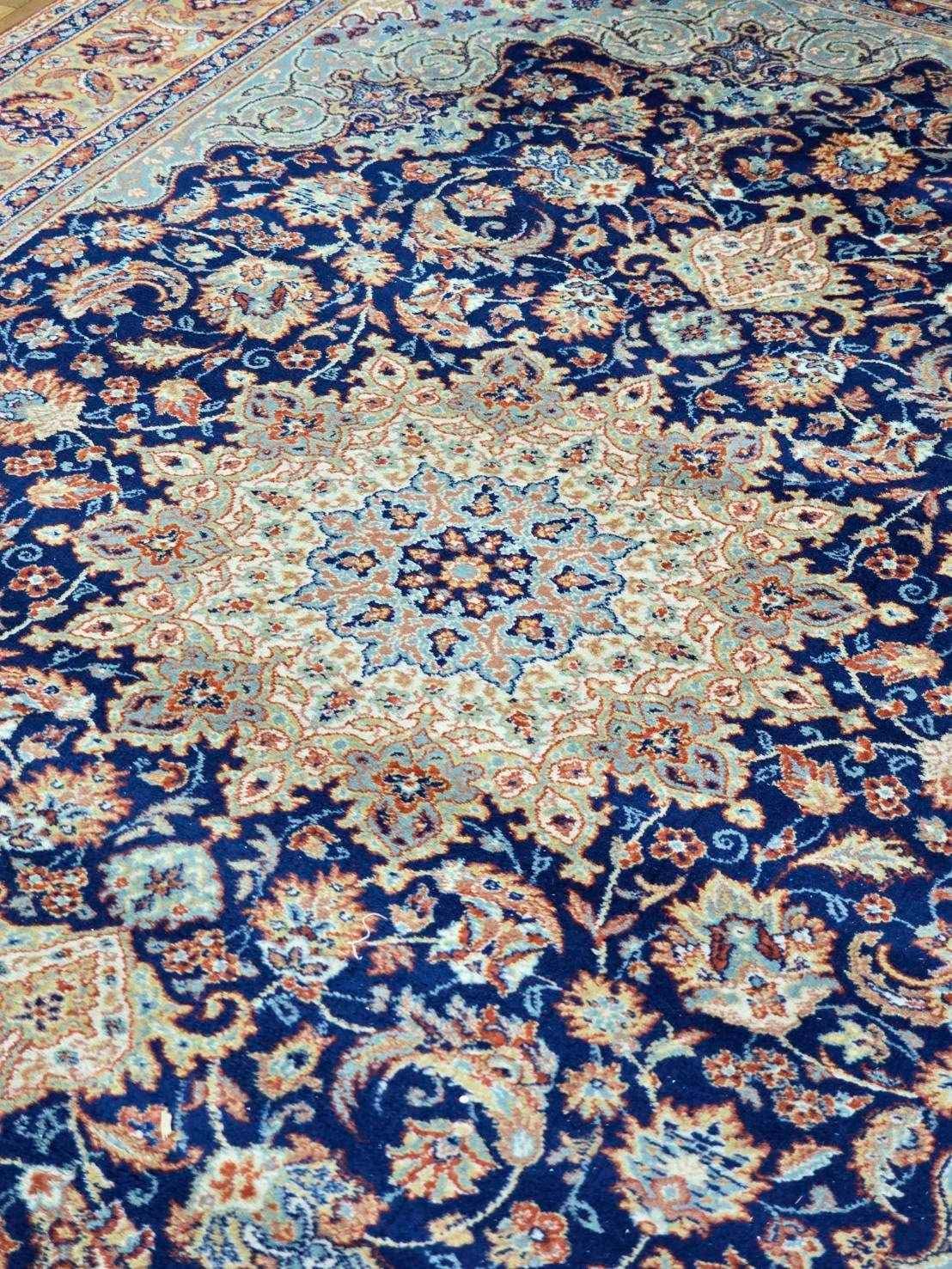 Belgian Sky Blue Medallion Rug | 200 x 300cm