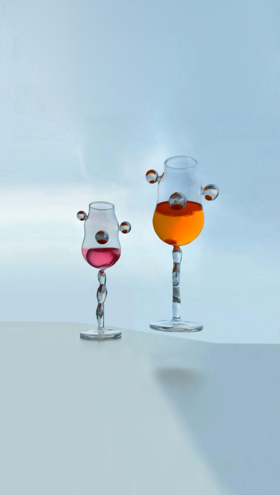 Forever Melted Angel, Clear - Set of 2