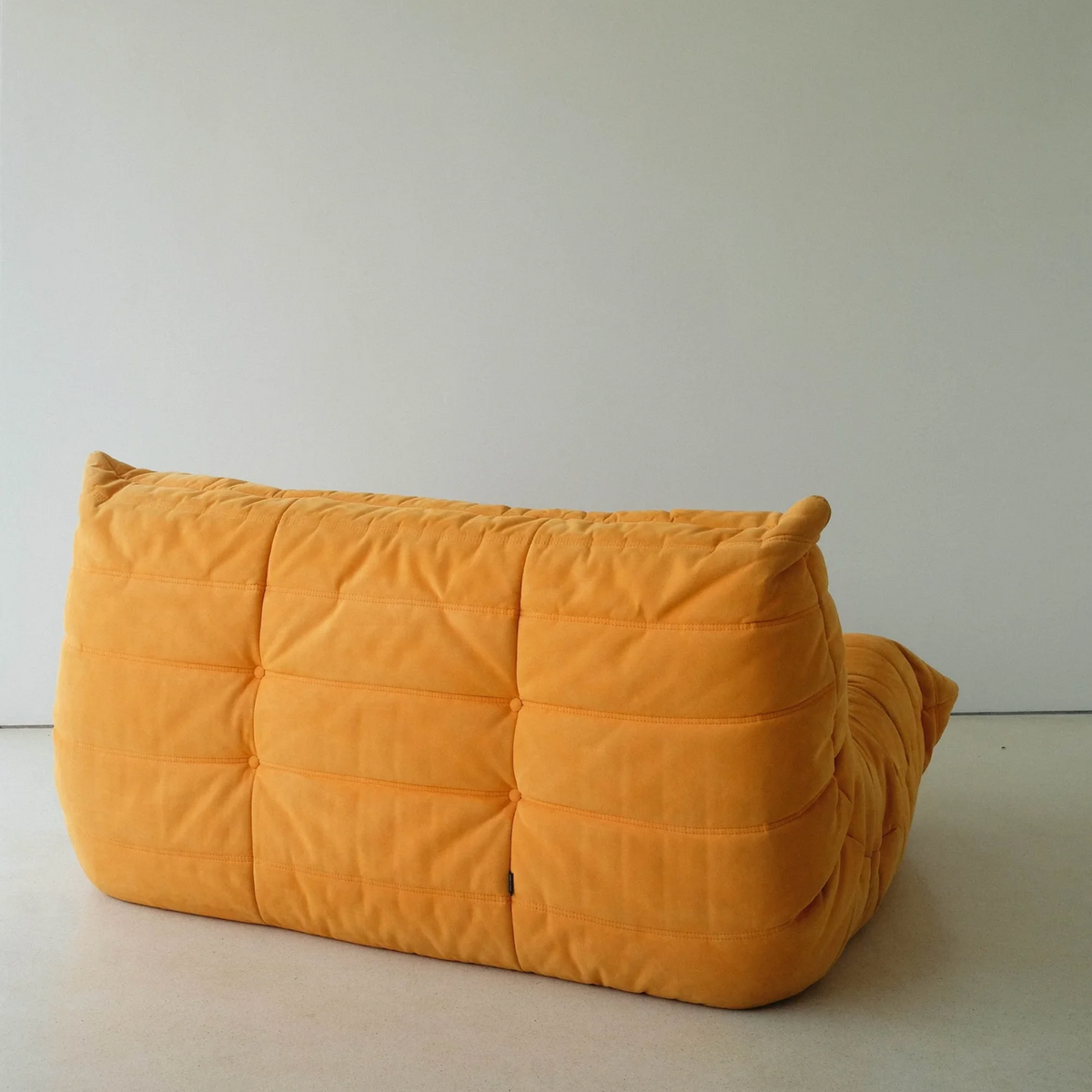 Togo Small Settee (2 Seaters) & Corner Seat in Yellow Alcantara, designed by Michel Ducaroy for Ligne Roset