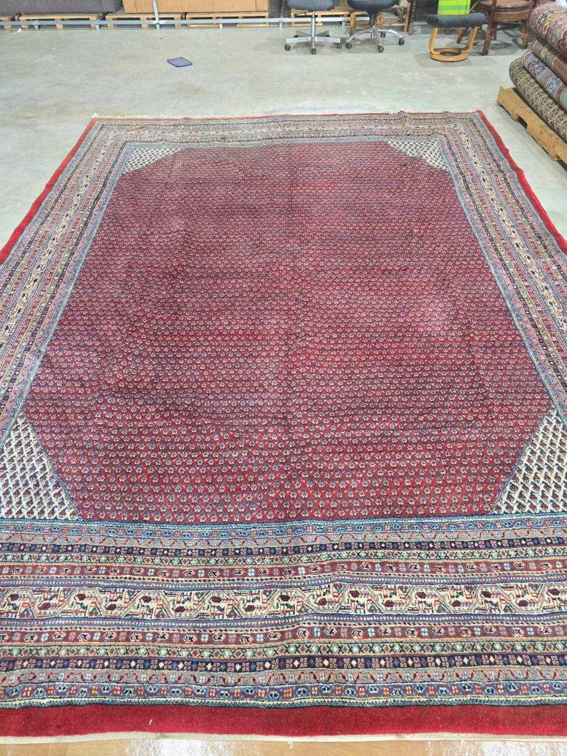 Oversized Persian Camel Border Rug | 350 x 450 cm
