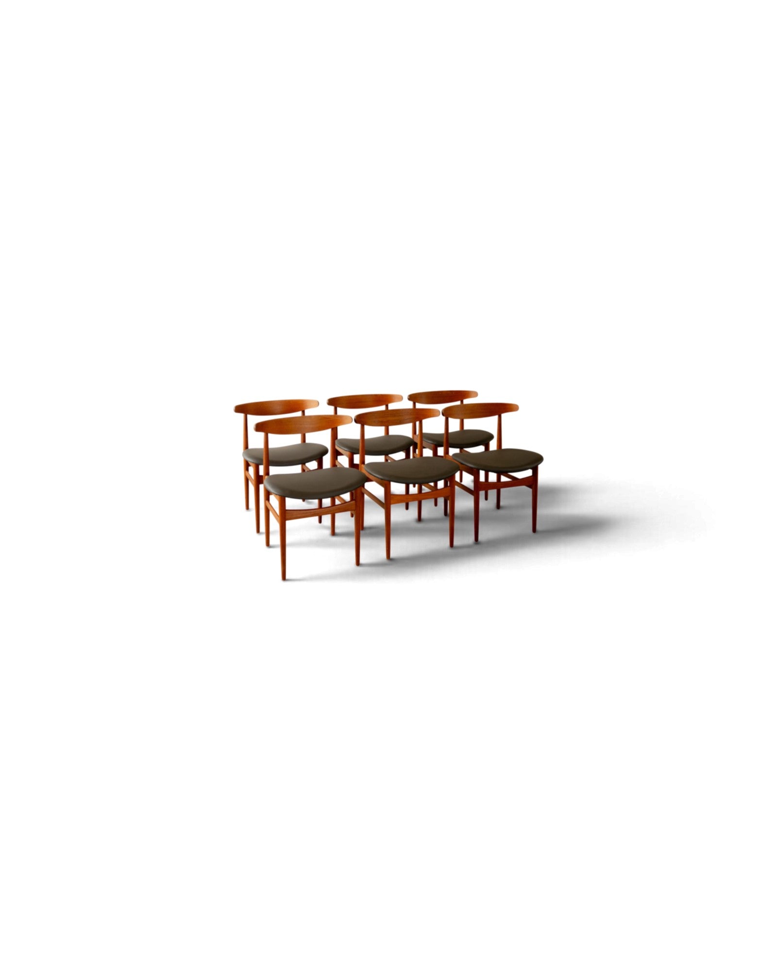 Model 218 Teak Dining Chairs by Poul Hundevad - Set of 6