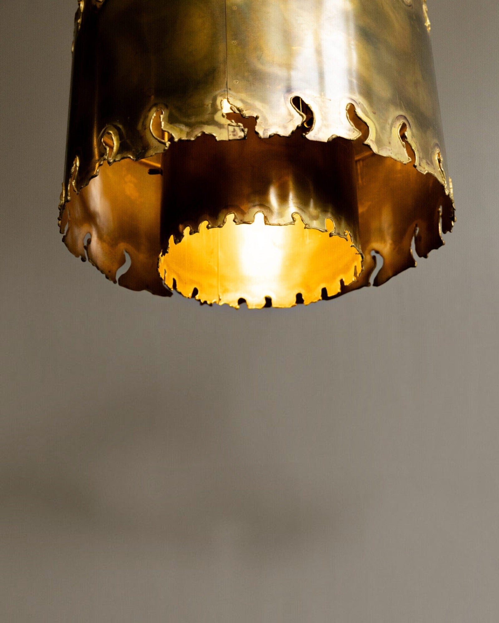 Mid-Century Modern Brutalist Pendant Light by Svend Aage Holm Sørensen